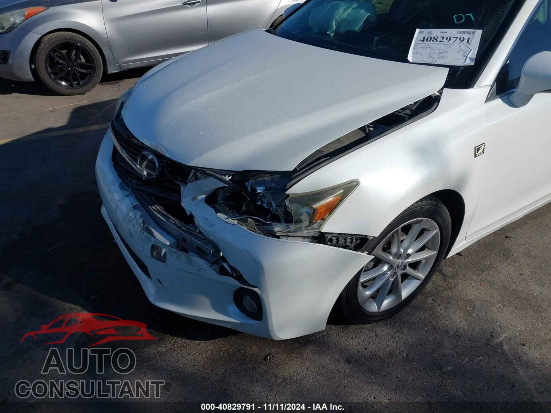 LEXUS CT 200H 2012 - JTHKD5BH0C2058193