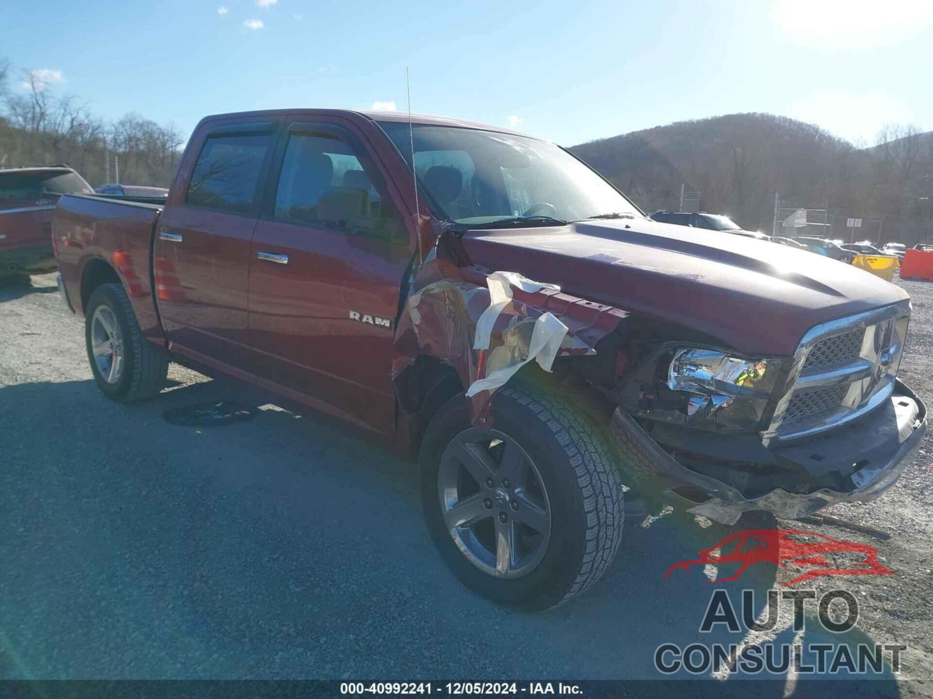 DODGE RAM 1500 2010 - 1D7RV1CT6AS186661