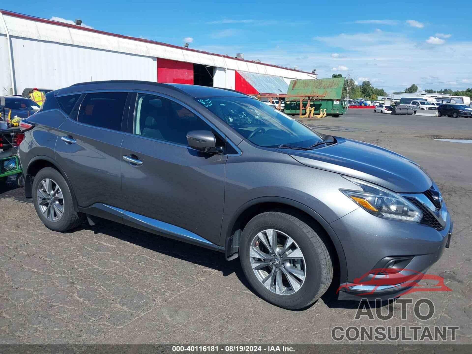 NISSAN MURANO 2018 - 5N1AZ2MH5JN180095