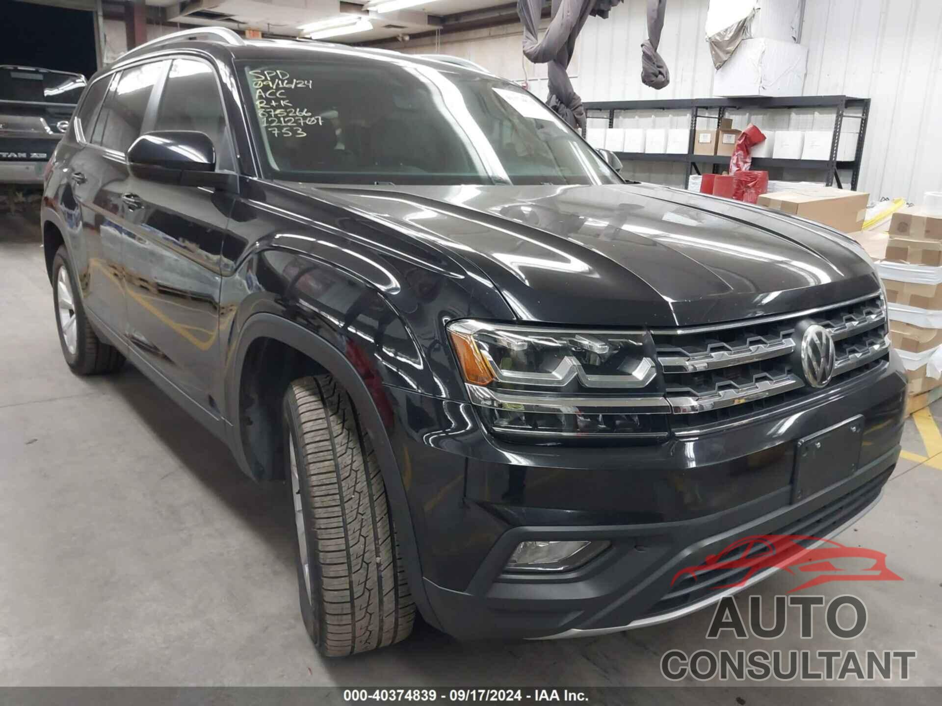 VOLKSWAGEN ATLAS 2019 - 1V2UR2CA3KC523066