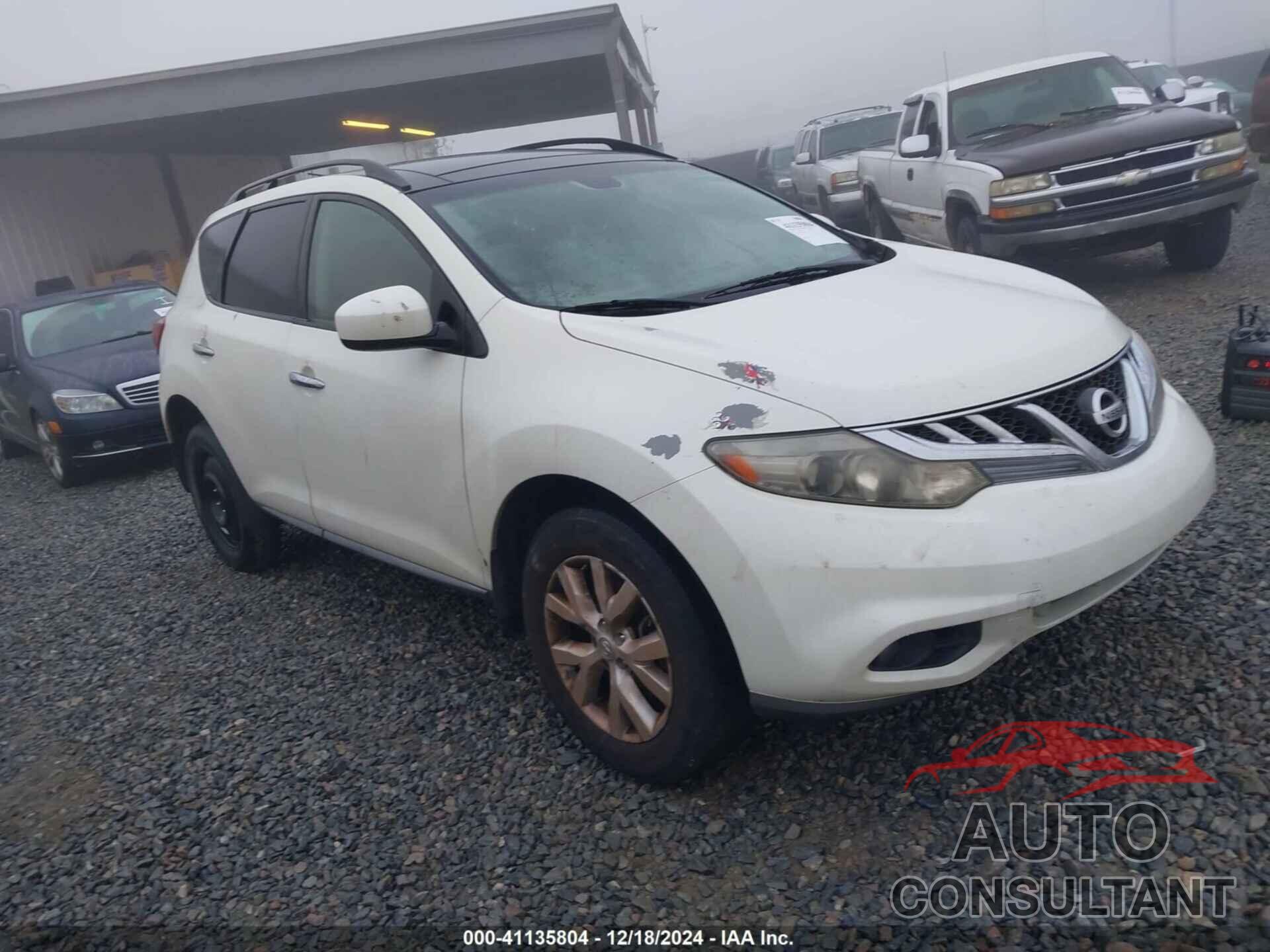 NISSAN MURANO 2011 - JN8AZ1MU4BW064429