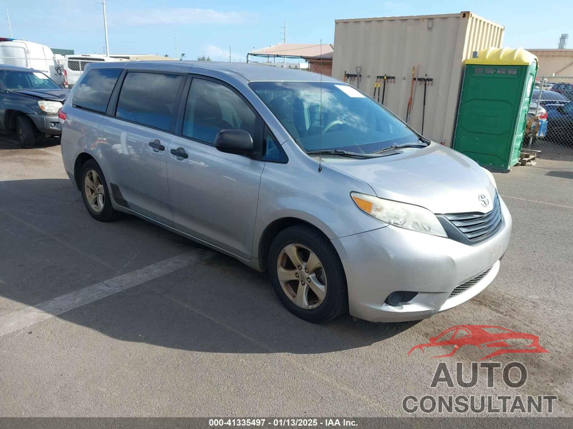 TOYOTA SIENNA 2011 - 5TDZK3DC1BS035749