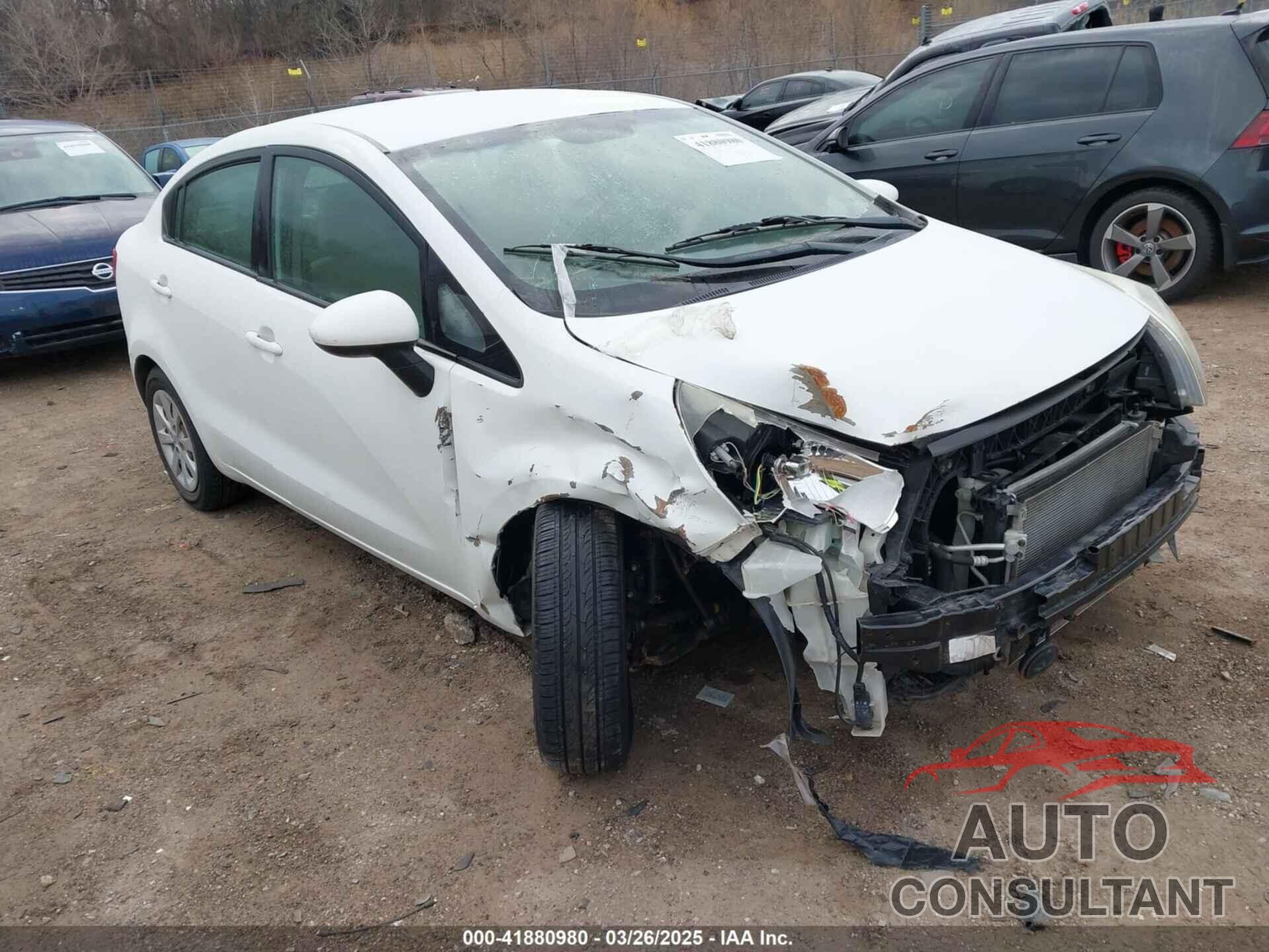KIA RIO 2012 - KNADM4A36C6058165