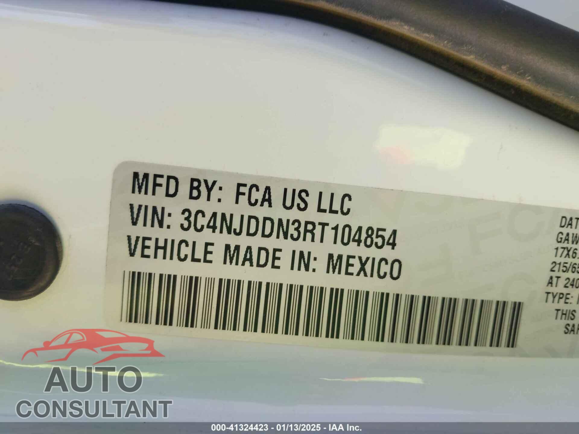 JEEP COMPASS 2024 - 3C4NJDDN3RT104854