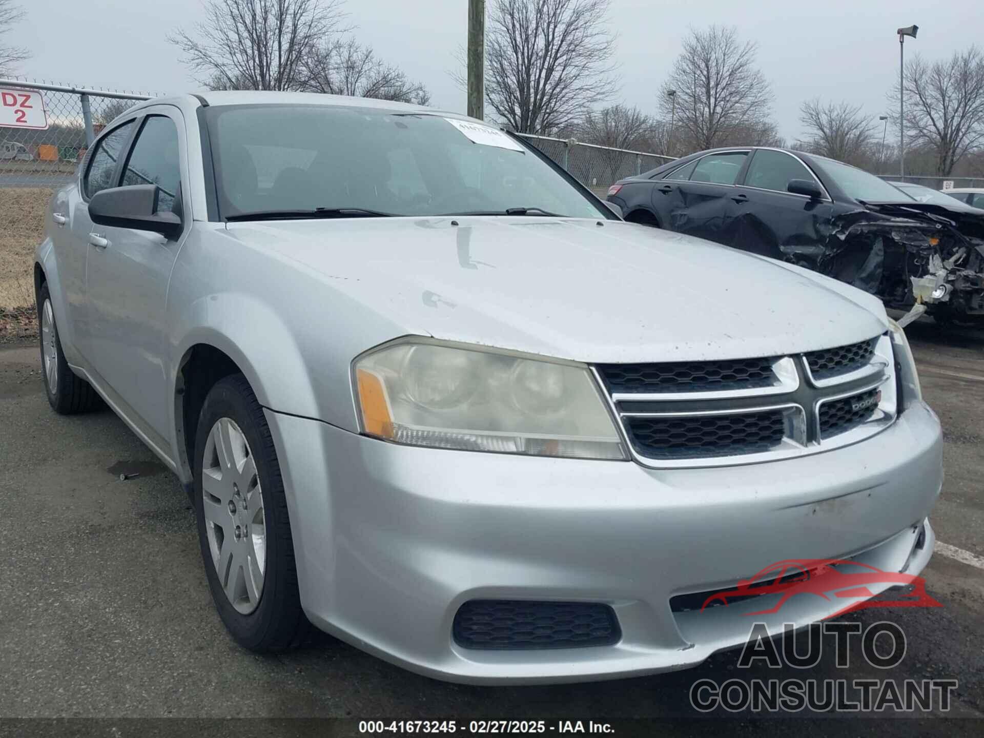 DODGE AVENGER 2012 - 1C3CDZAB6CN227453