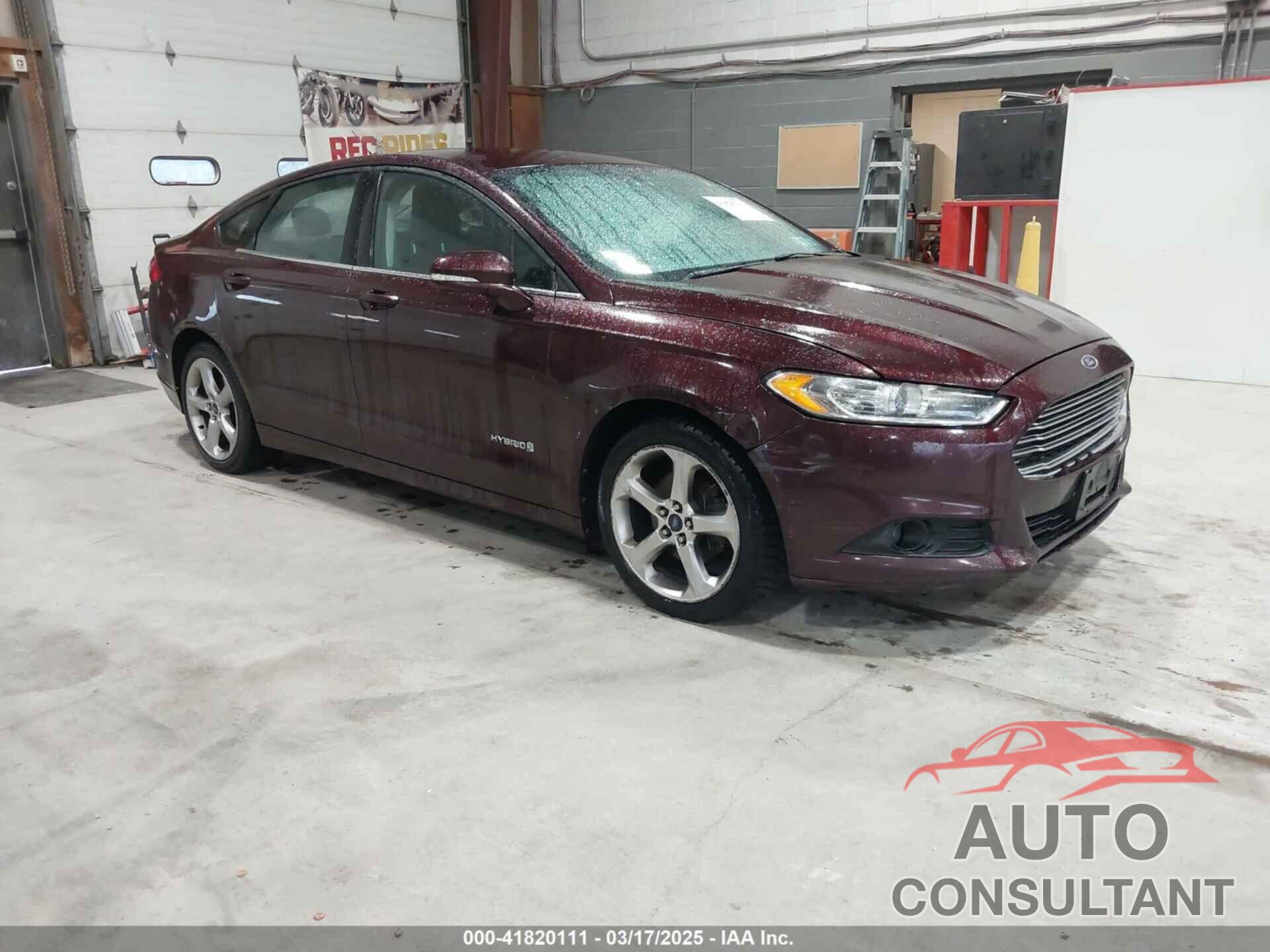 FORD FUSION HYBRID 2013 - 3FA6P0LU3DR217624