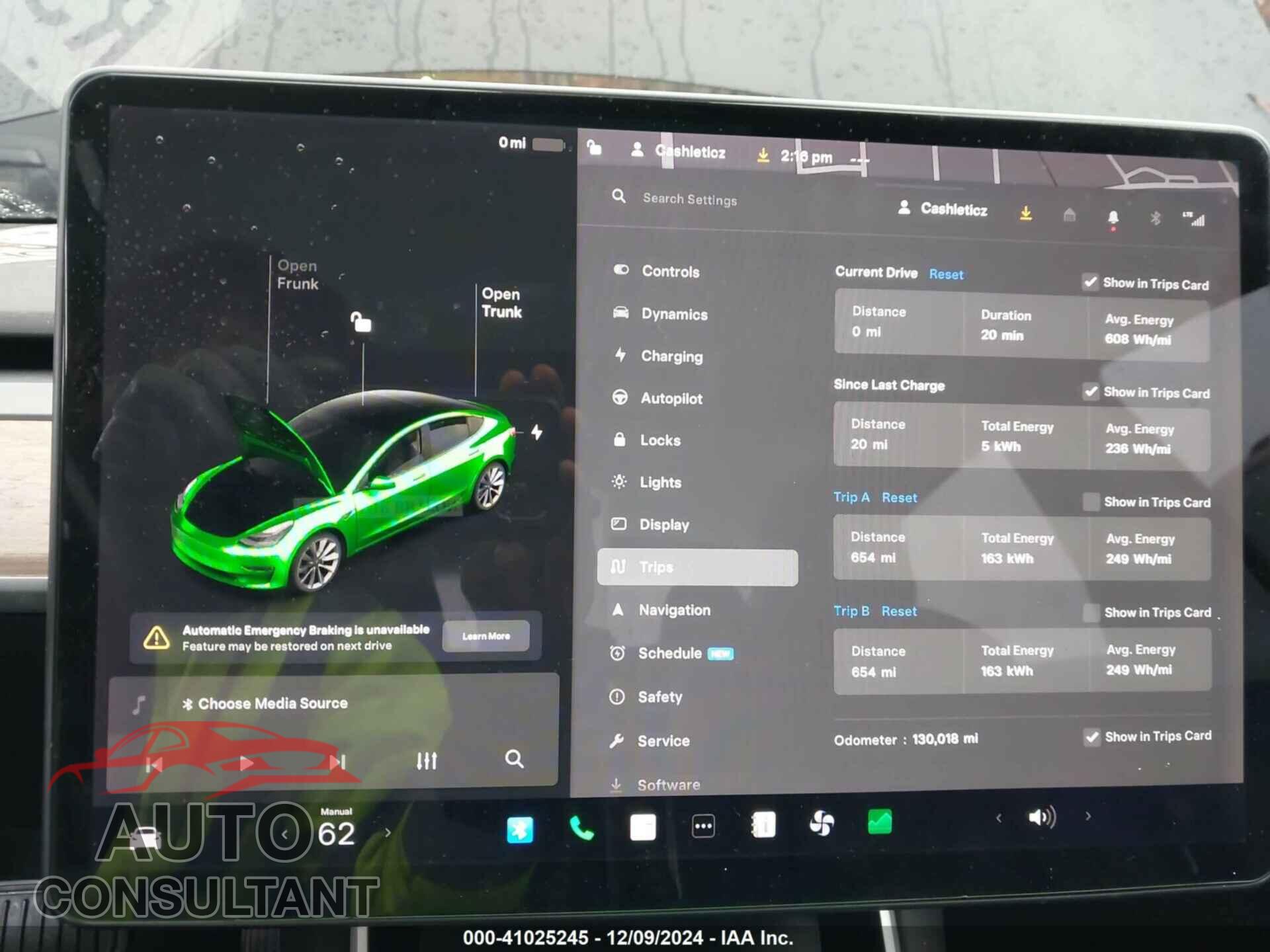 TESLA MODEL 3 2019 - 5YJ3E1EA1KF357522