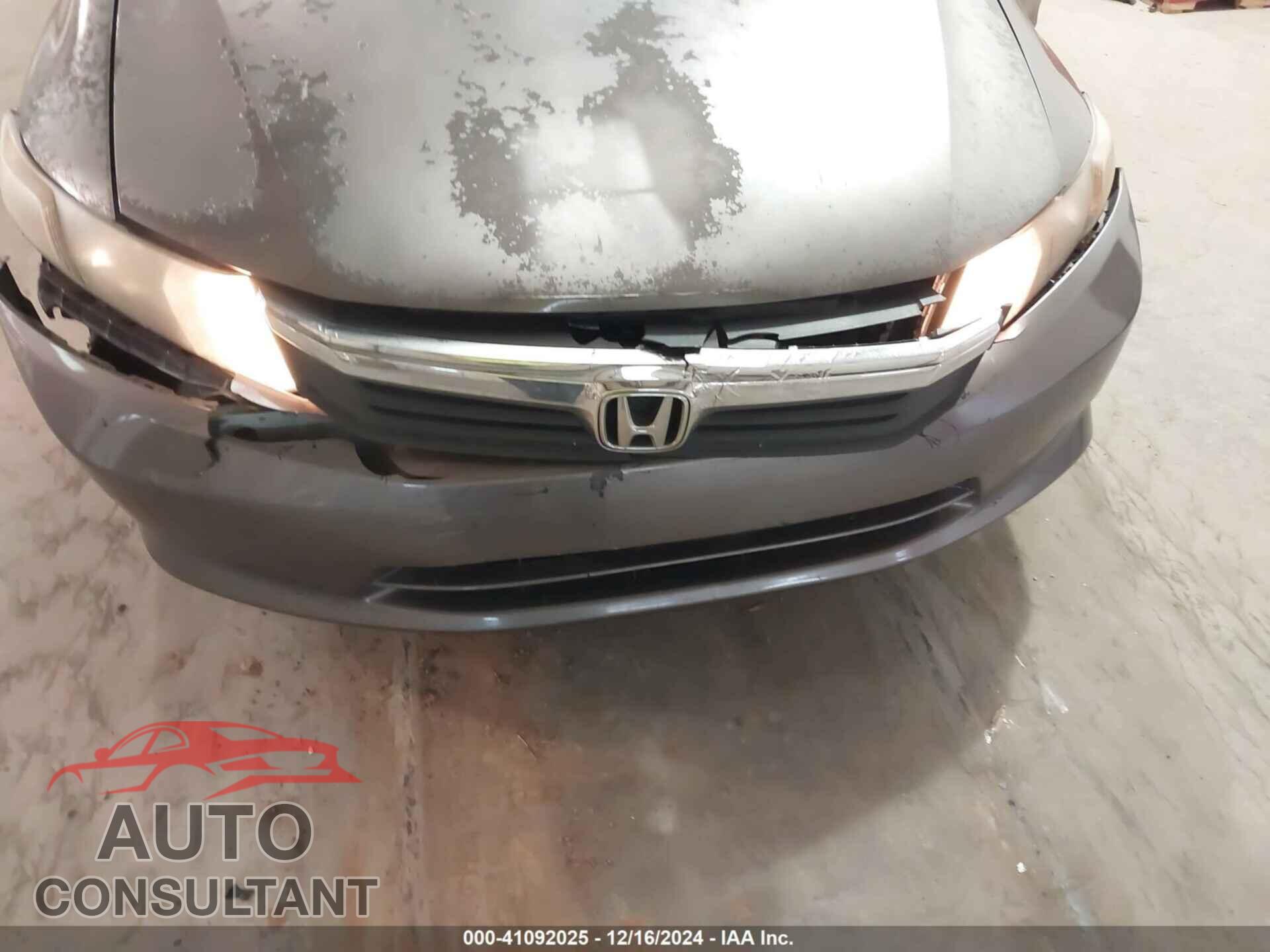 HONDA CIVIC SDN 2012 - 2HGFB2F59CH582930