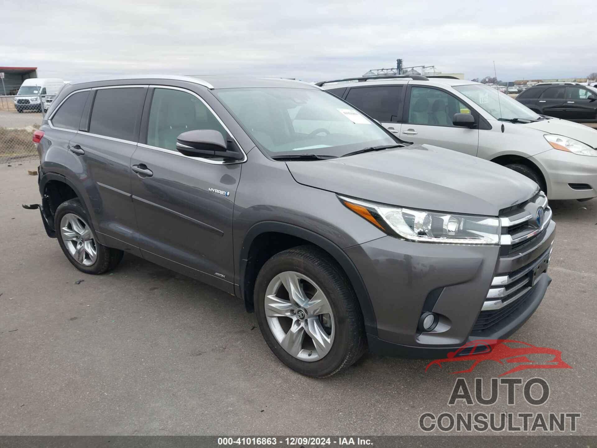 TOYOTA HIGHLANDER HYBRID 2017 - 5TDDGRFH3HS034490