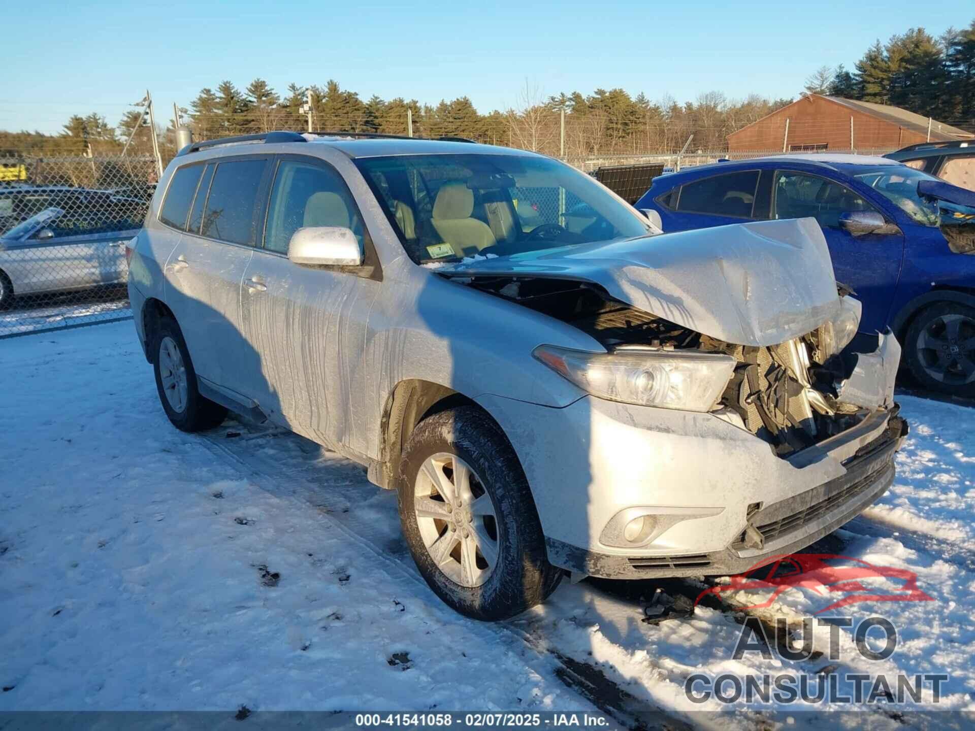 TOYOTA HIGHLANDER 2012 - 5TDBK3EH6CS154393