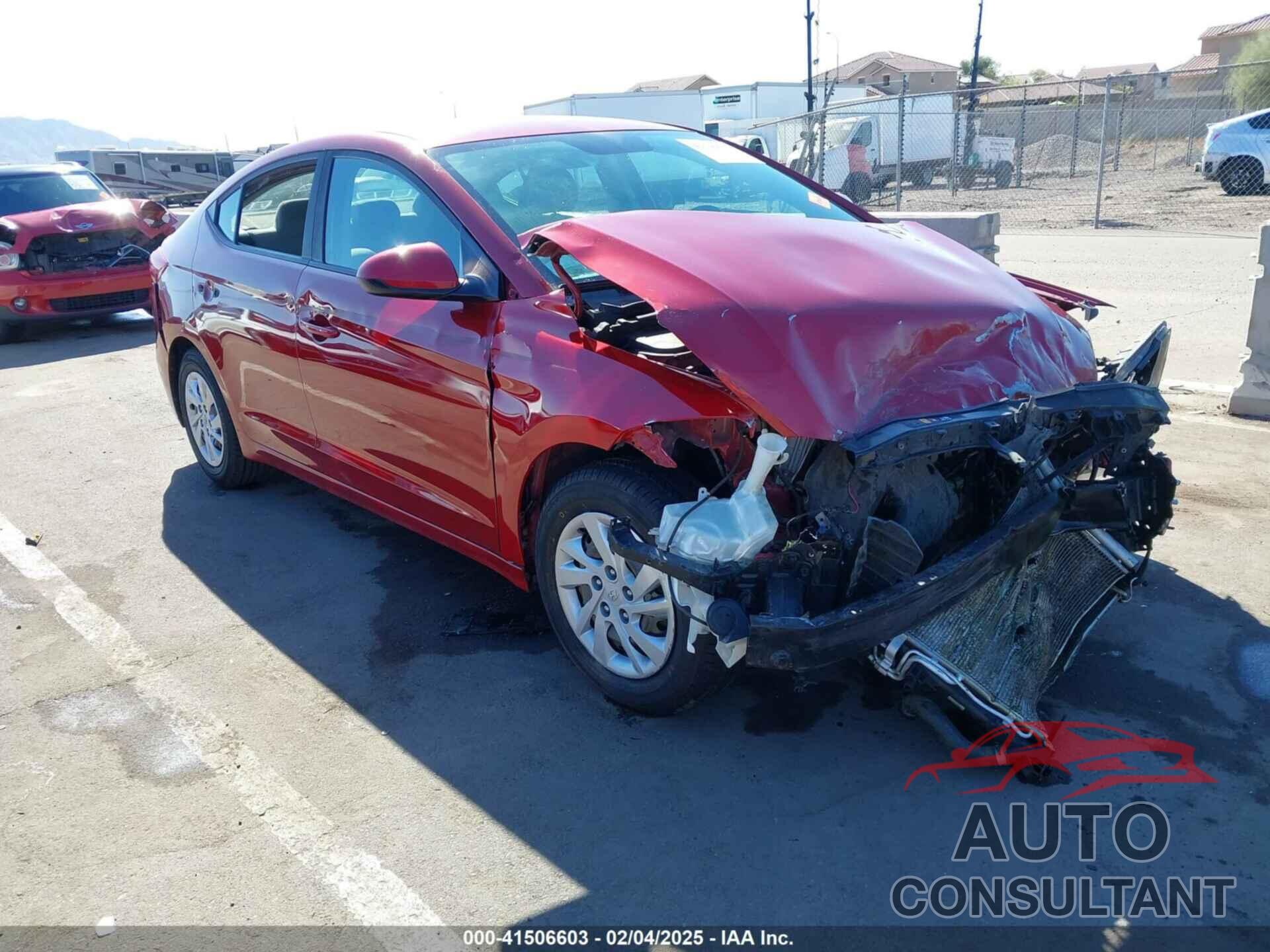 HYUNDAI ELANTRA 2017 - KMHD74LF1HU382852