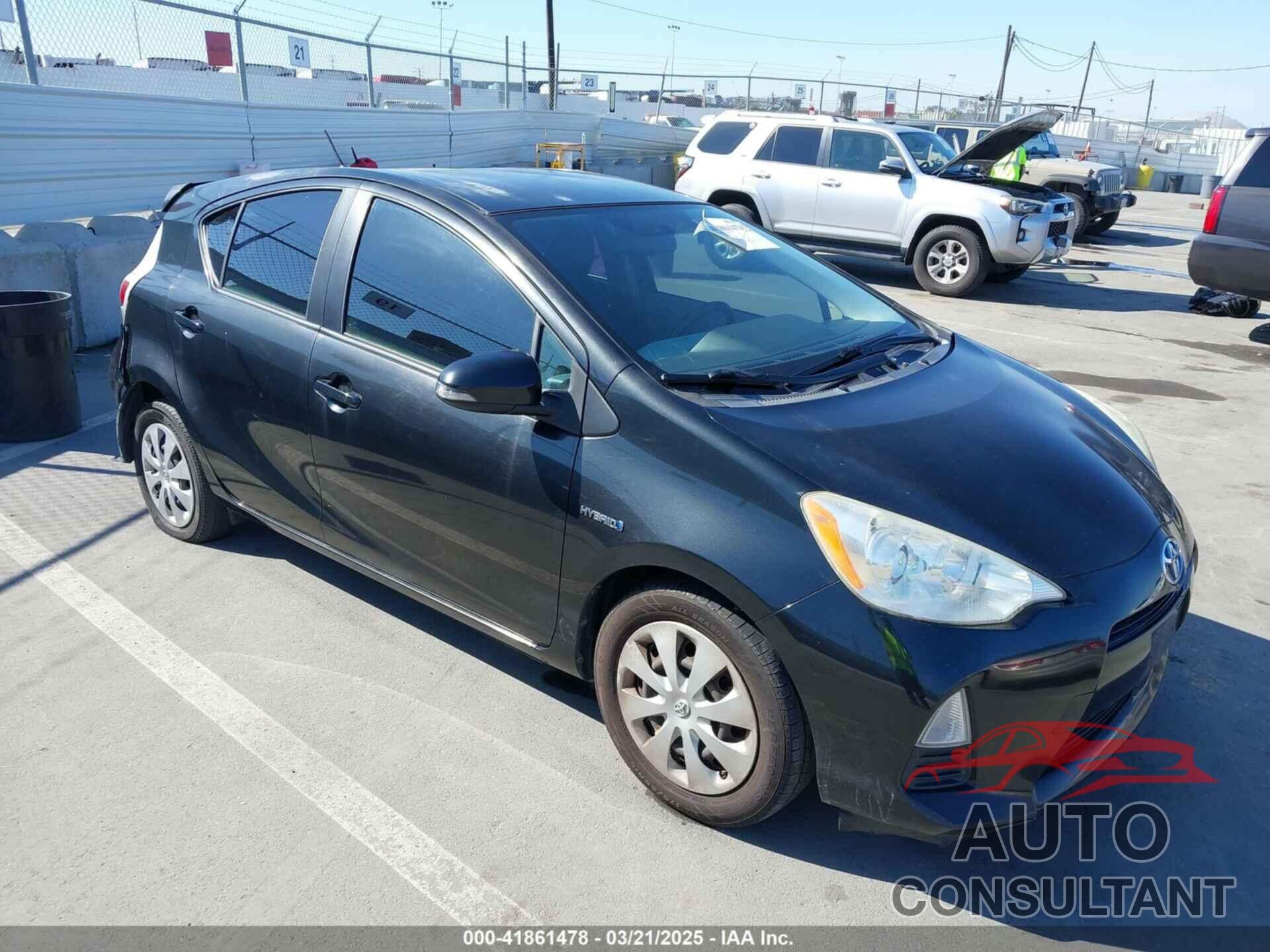 TOYOTA PRIUS C 2012 - JTDKDTB34C1500327