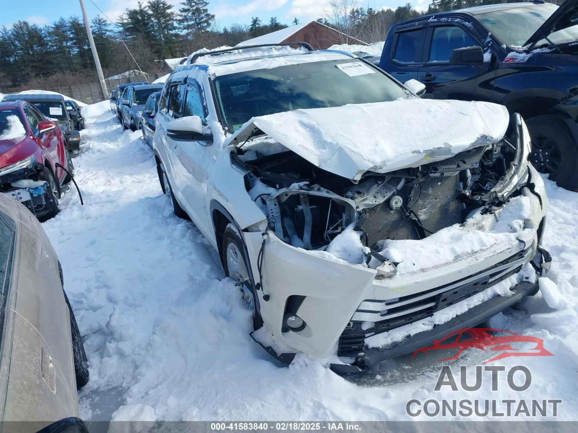 TOYOTA HIGHLANDER 2018 - 5TDDZRFH8JS846254