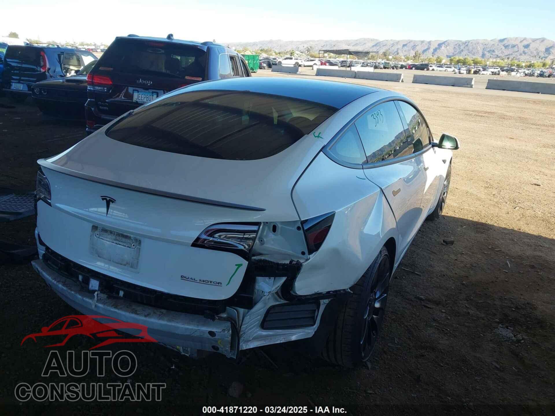 TESLA MODEL 3 2022 - 5YJ3E1EC4NF342227