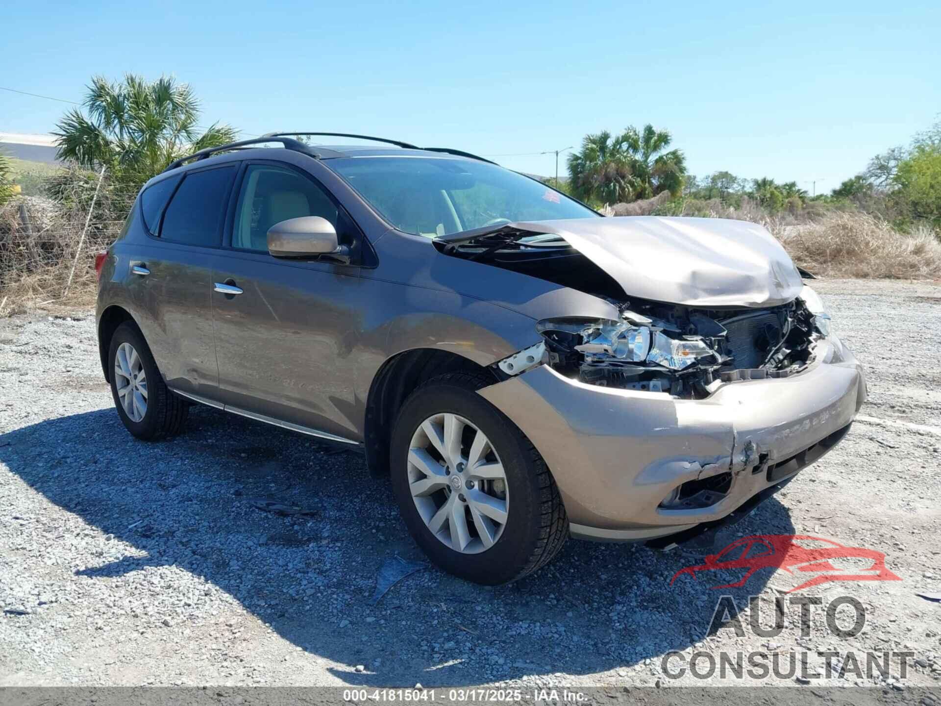 NISSAN MURANO 2012 - JN8AZ1MU2CW113855