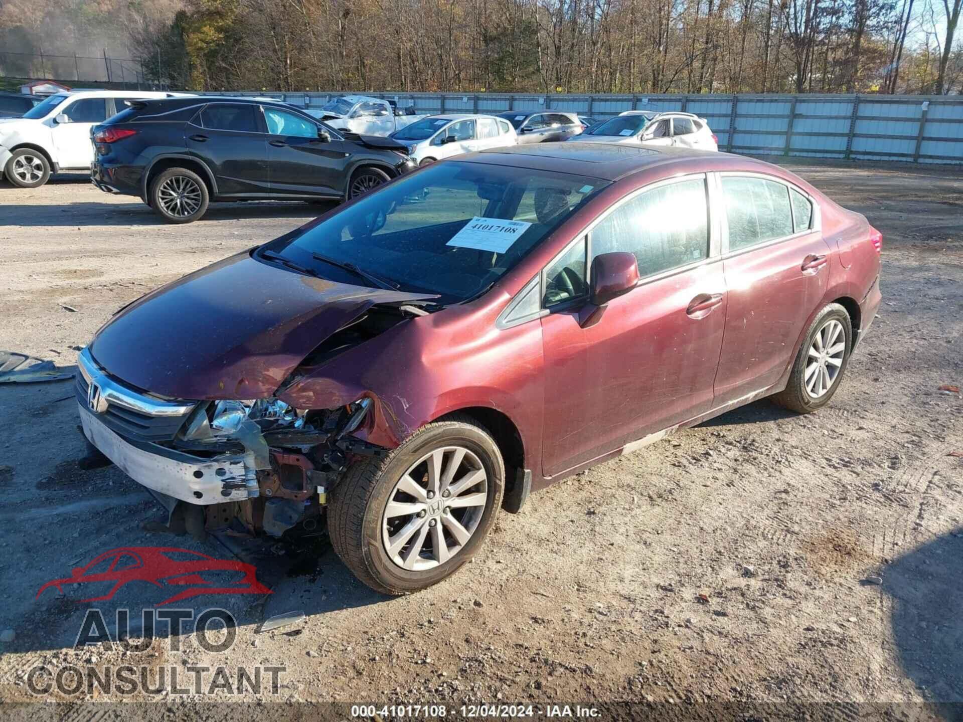HONDA CIVIC 2012 - 19XFB2F91CE000512