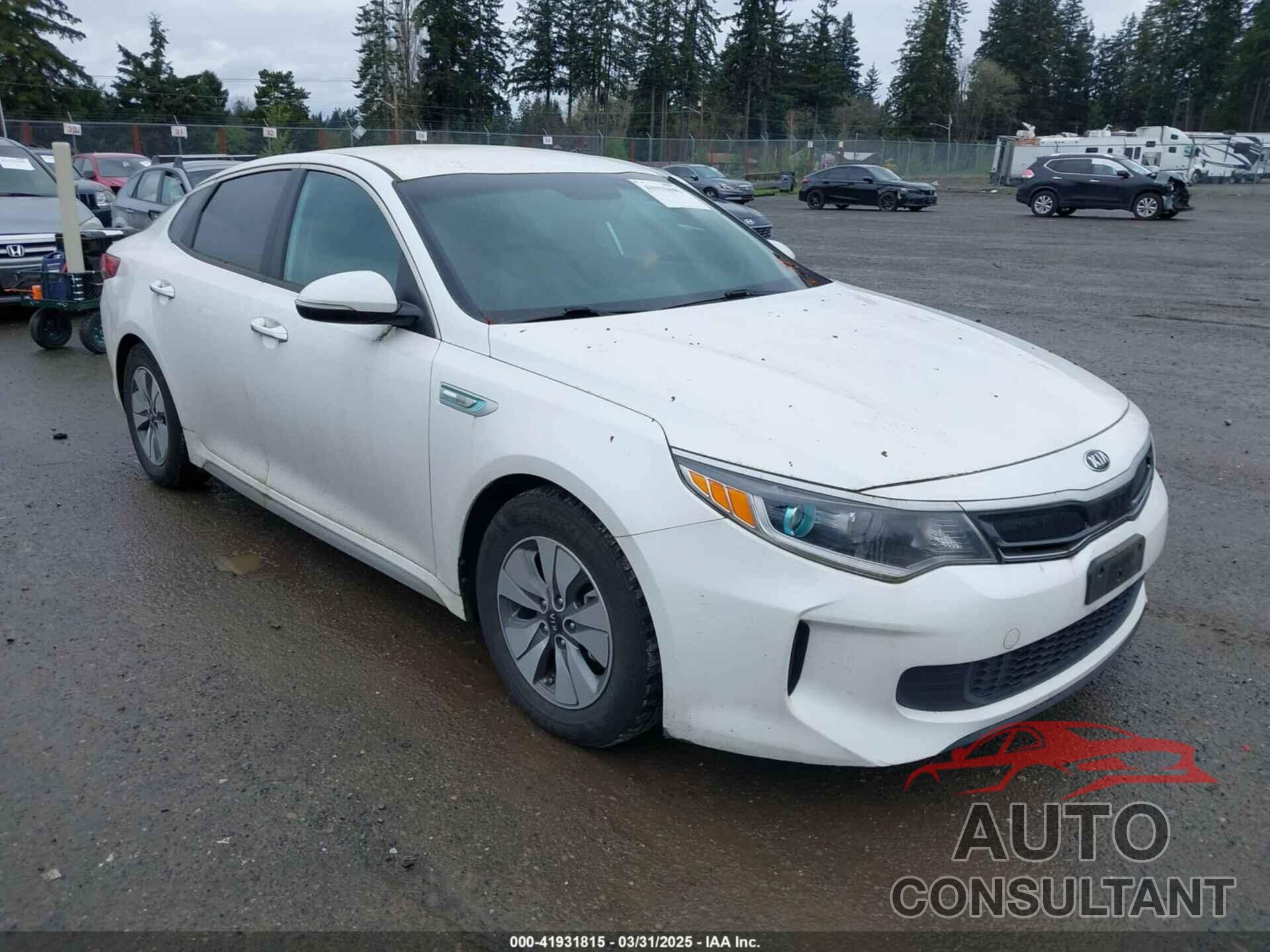 KIA OPTIMA HYBRID 2017 - KNAGT4LE3H5012594