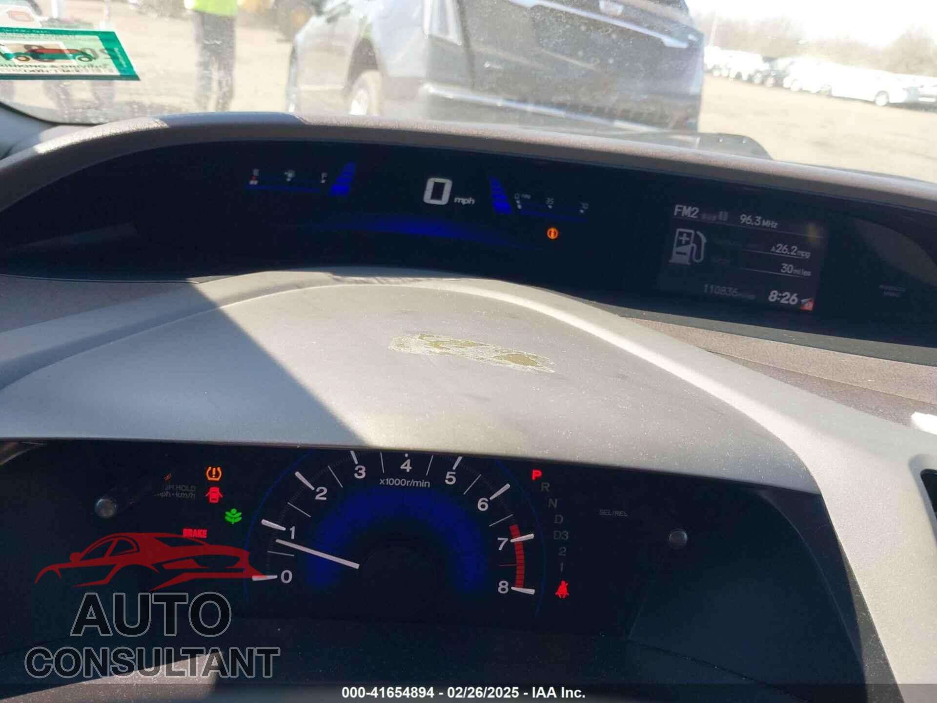 HONDA CIVIC 2012 - 19XFB2F52CE329264