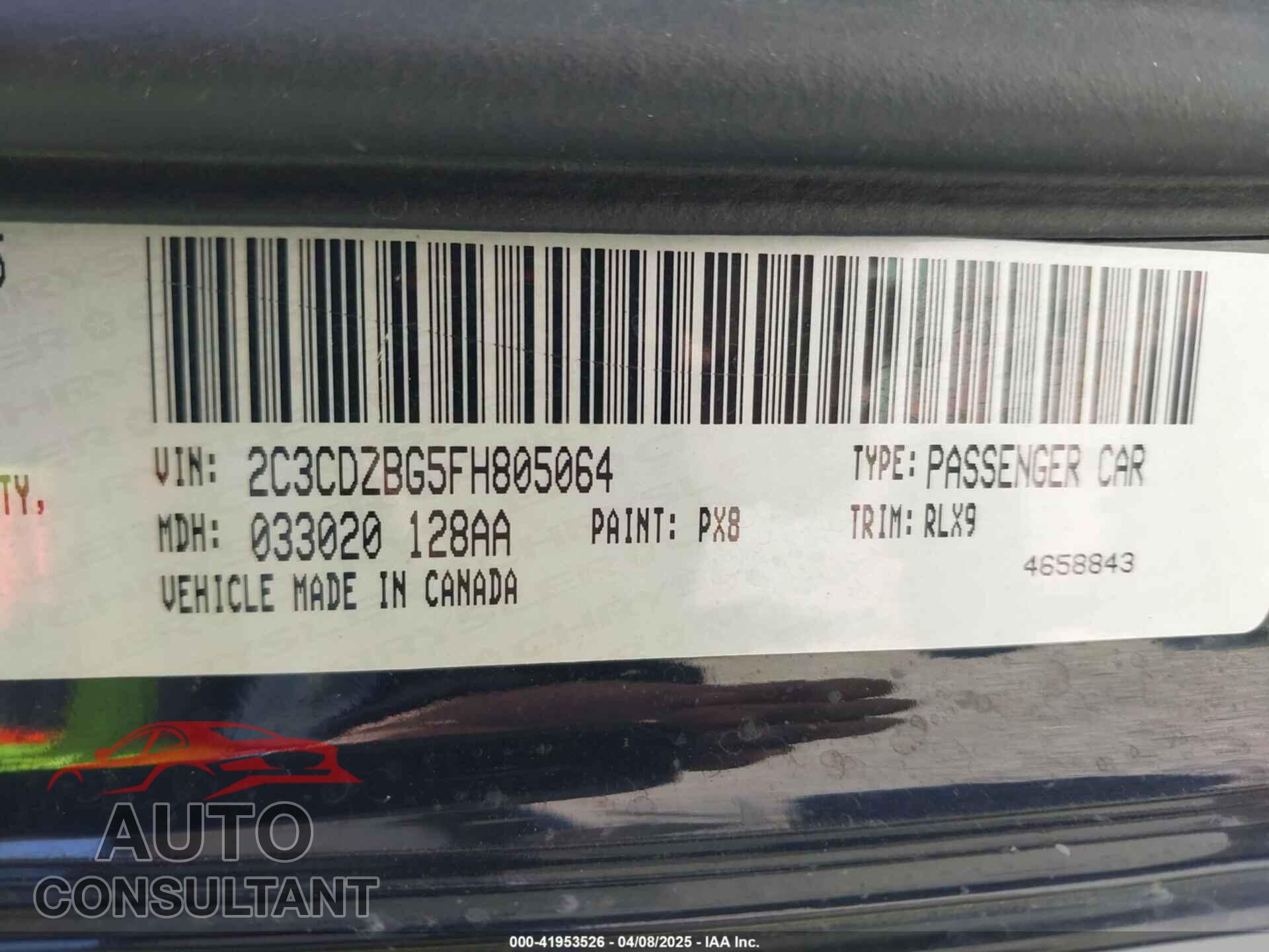 DODGE CHALLENGER 2015 - 2C3CDZBG5FH805064
