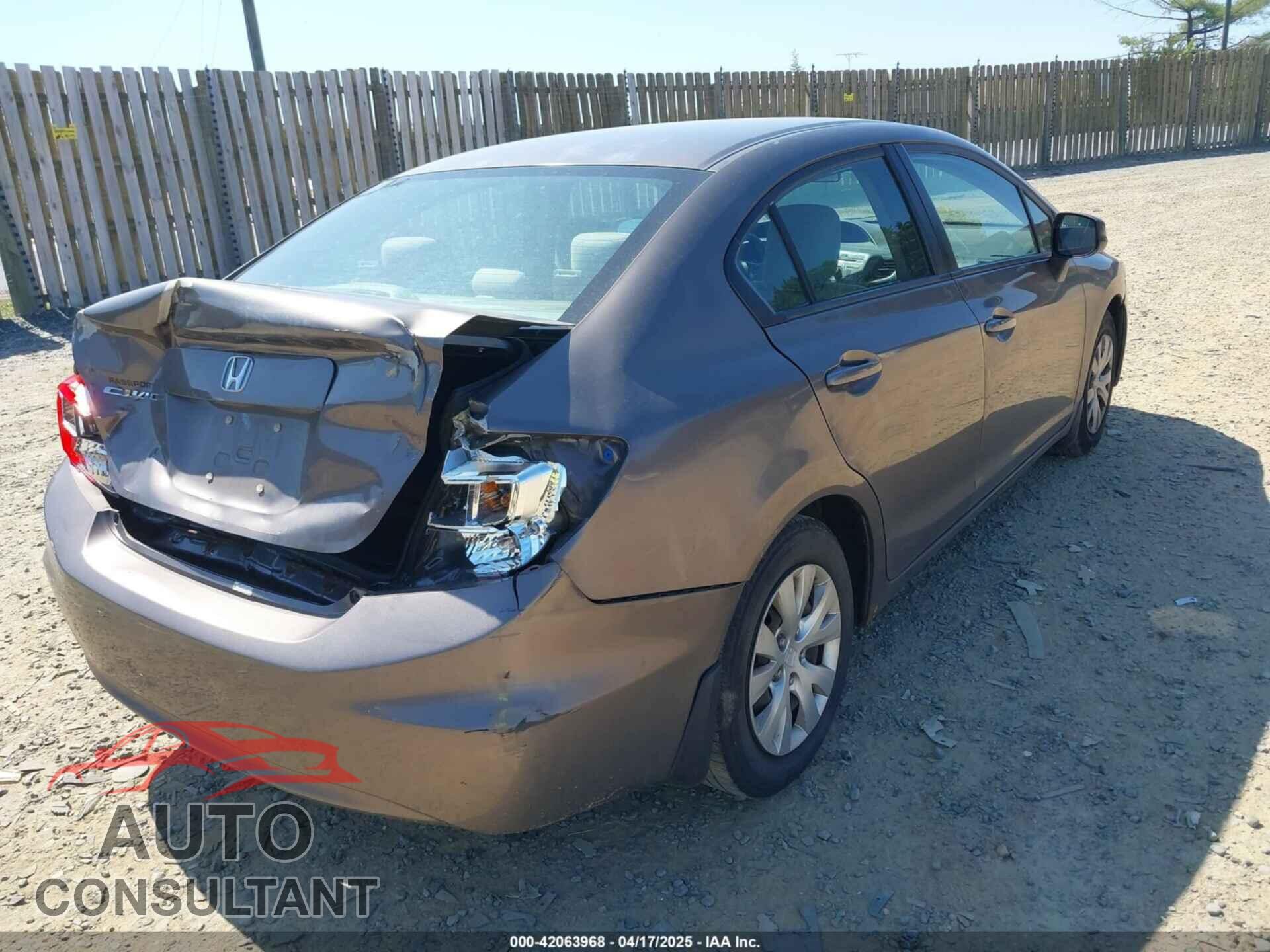 HONDA CIVIC 2012 - 2HGFB2F50CH578555