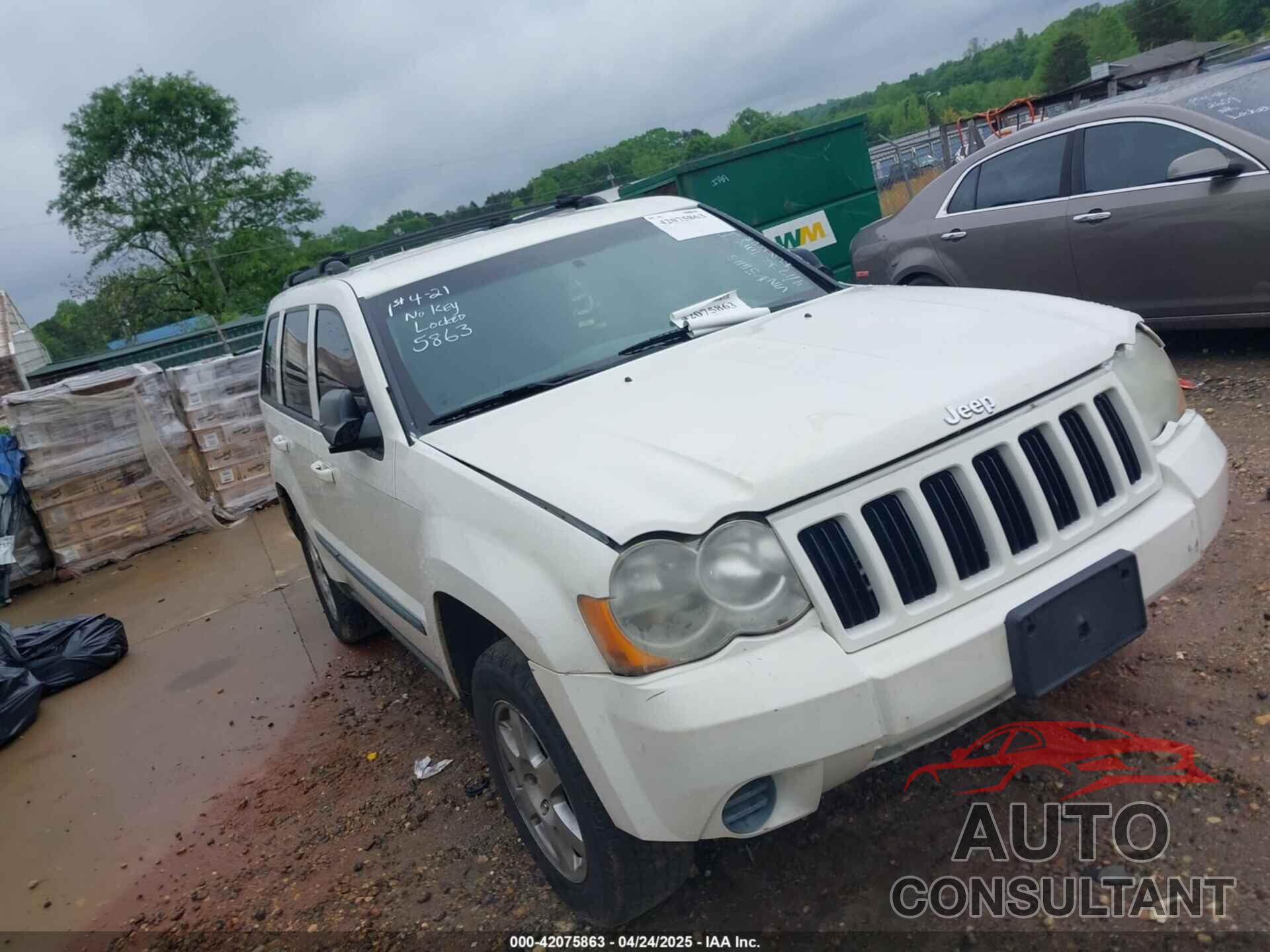 JEEP GRAND CHEROKEE 2009 - 1J8GS48K39C511115