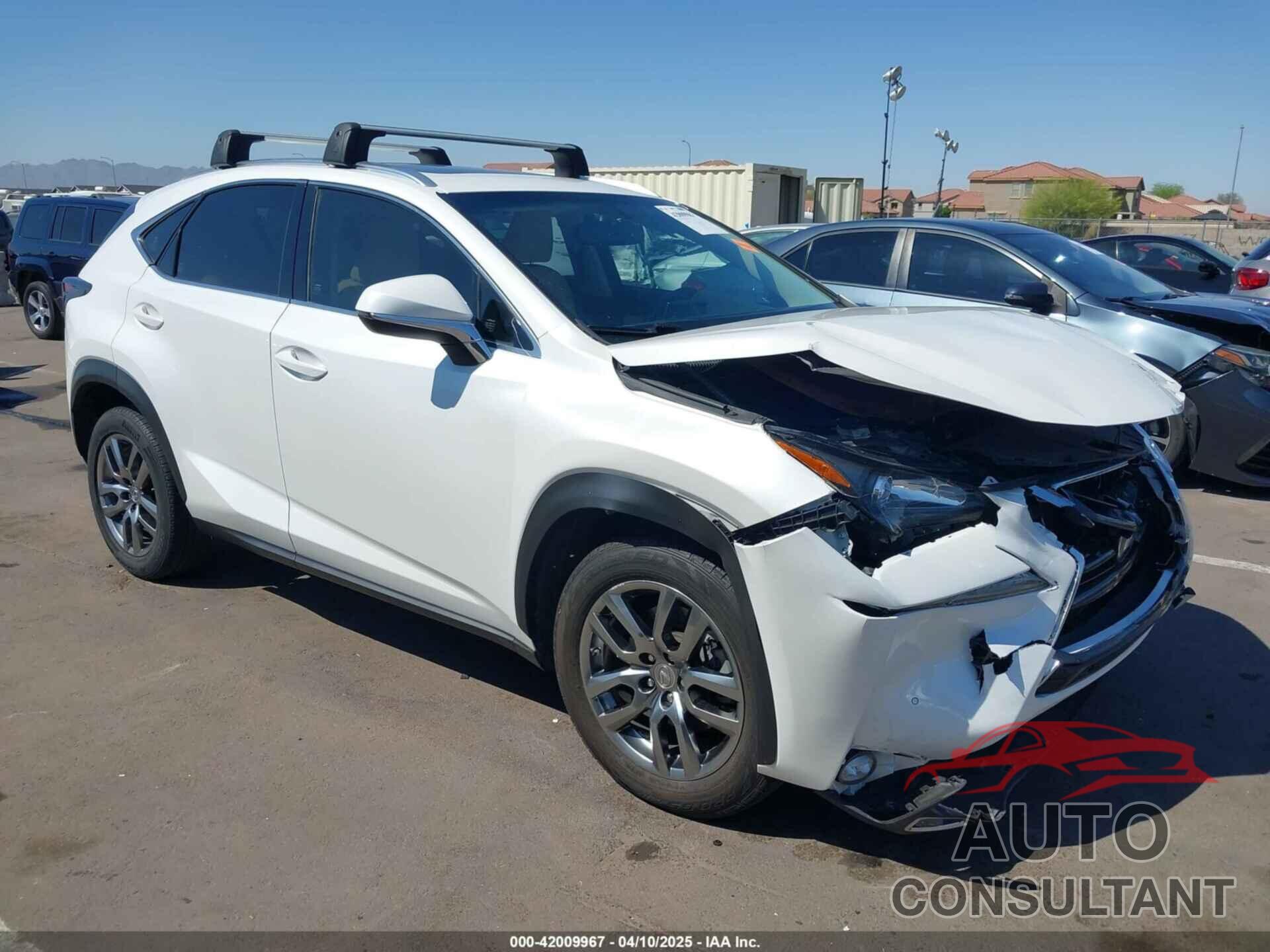 LEXUS NX 200T 2016 - JTJYARBZ6G2025870