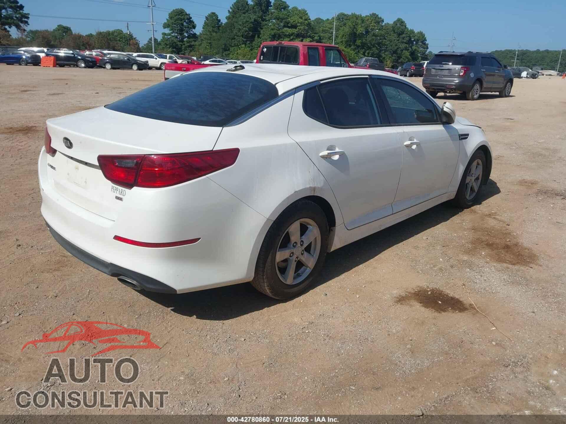KIA OPTIMA 2015 - KNAGM4A72F5557717