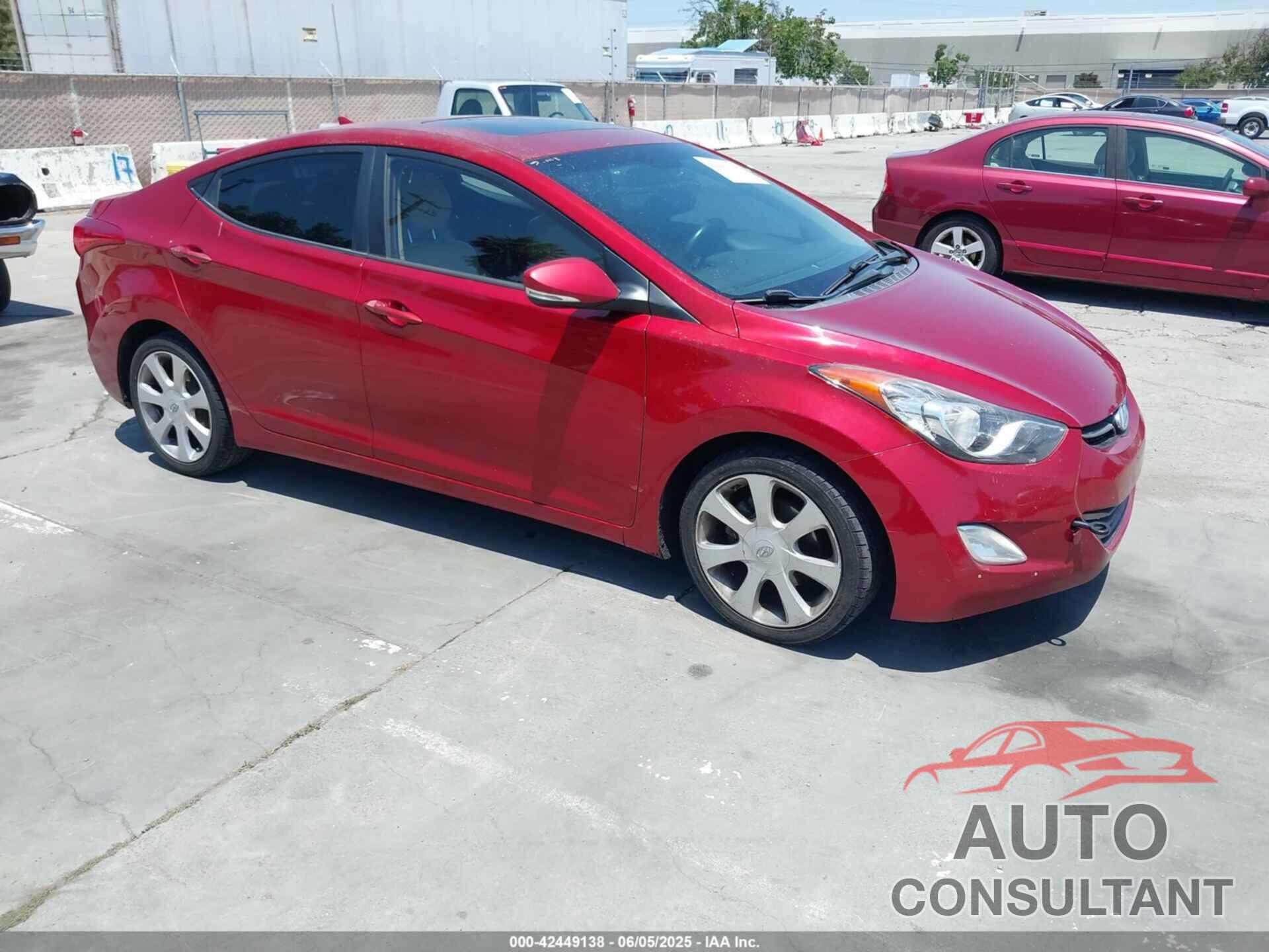 HYUNDAI ELANTRA 2012 - KMHDH4AE0CU192590