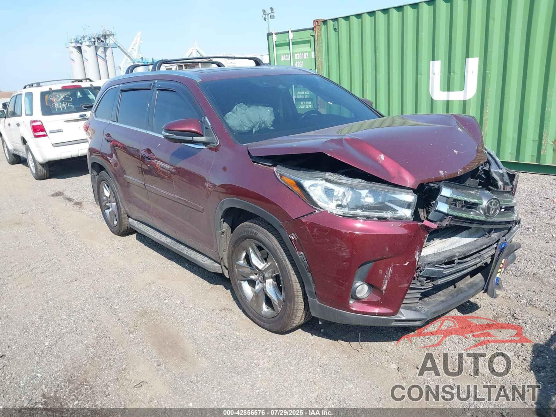 TOYOTA HIGHLANDER 2017 - 5TDDZRFH1HS466182
