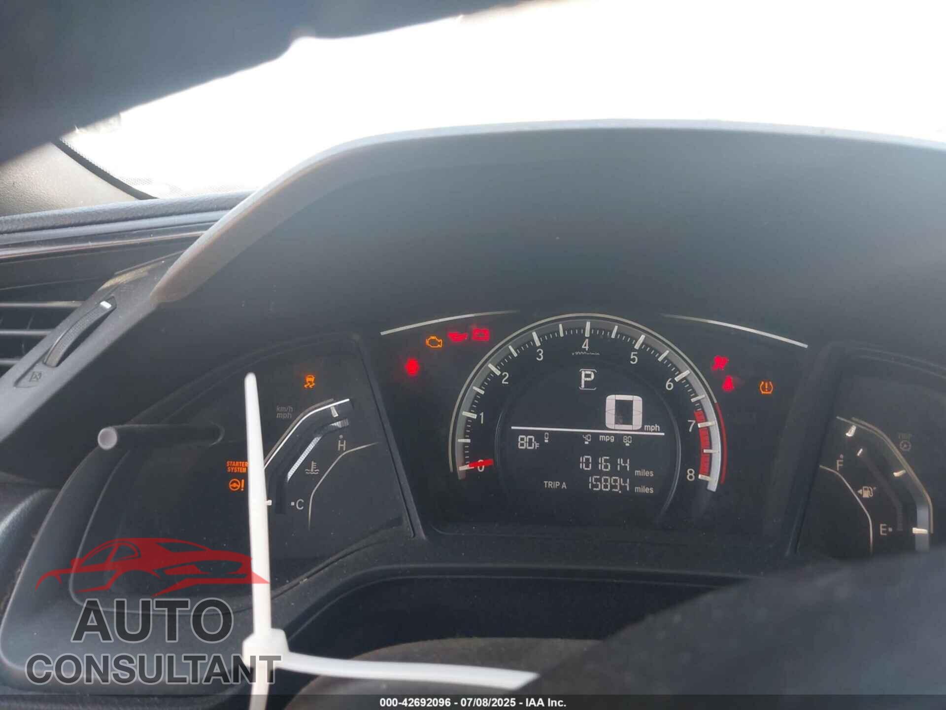 HONDA CIVIC 2016 - 2HGFC4B02GH301317