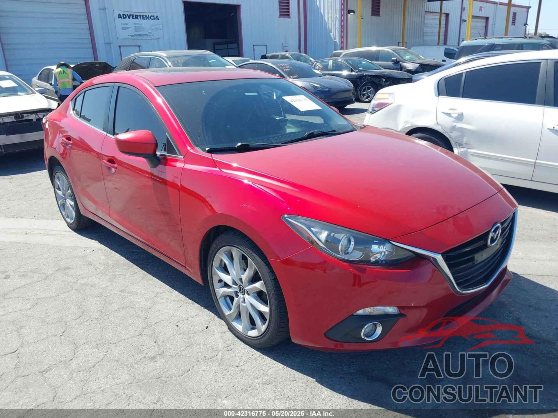 MAZDA MAZDA3 2016 - JM1BM1W39G1329689