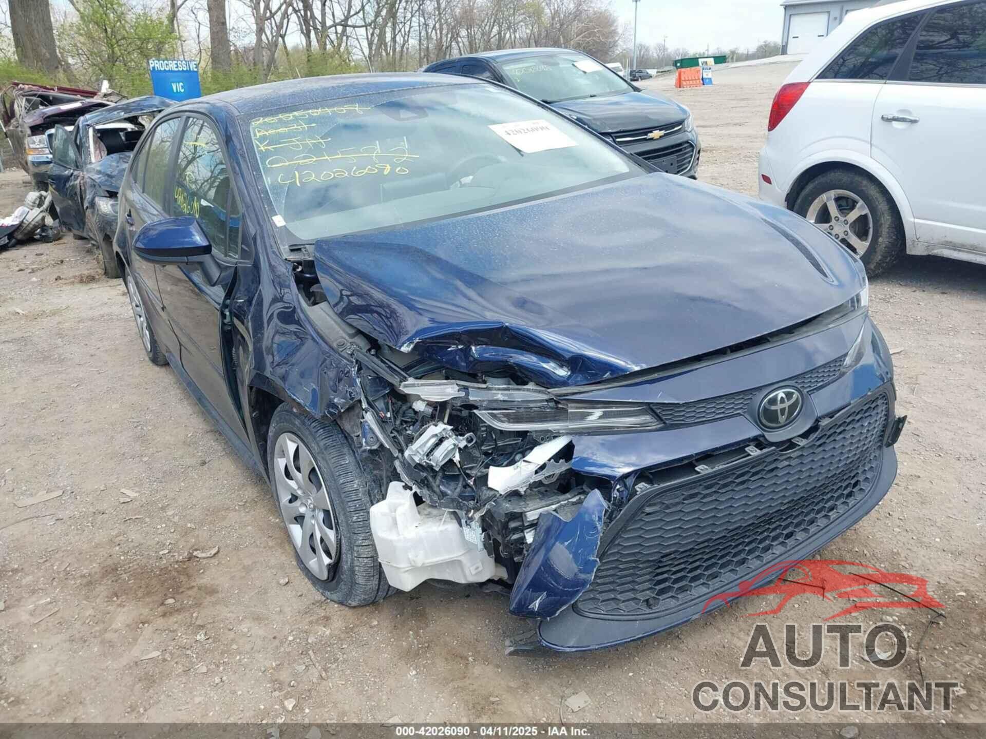 TOYOTA COROLLA 2020 - JTDEPRAEXLJ021582