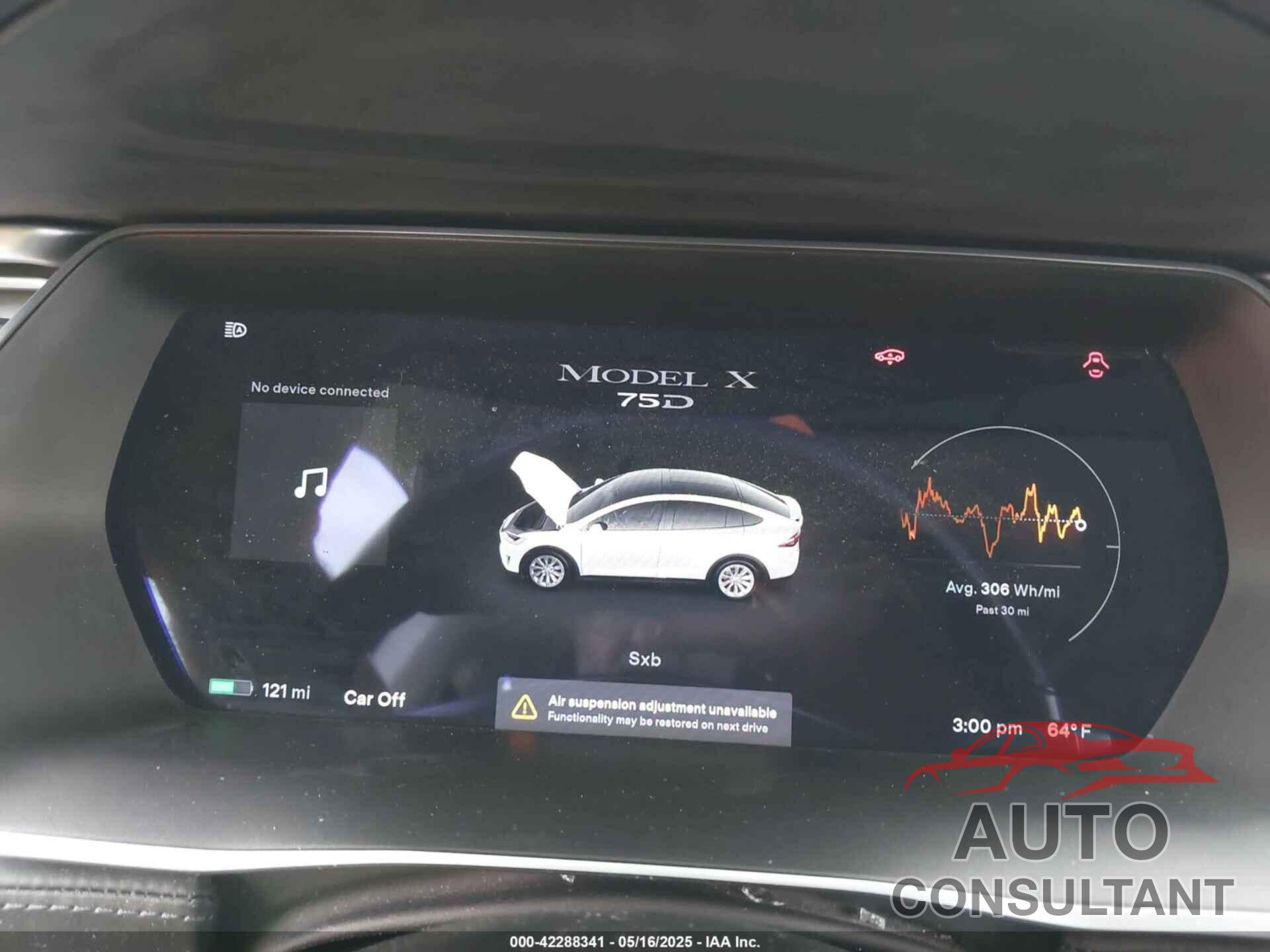 TESLA MODEL X 2016 - 5YJXCBE25GF021479
