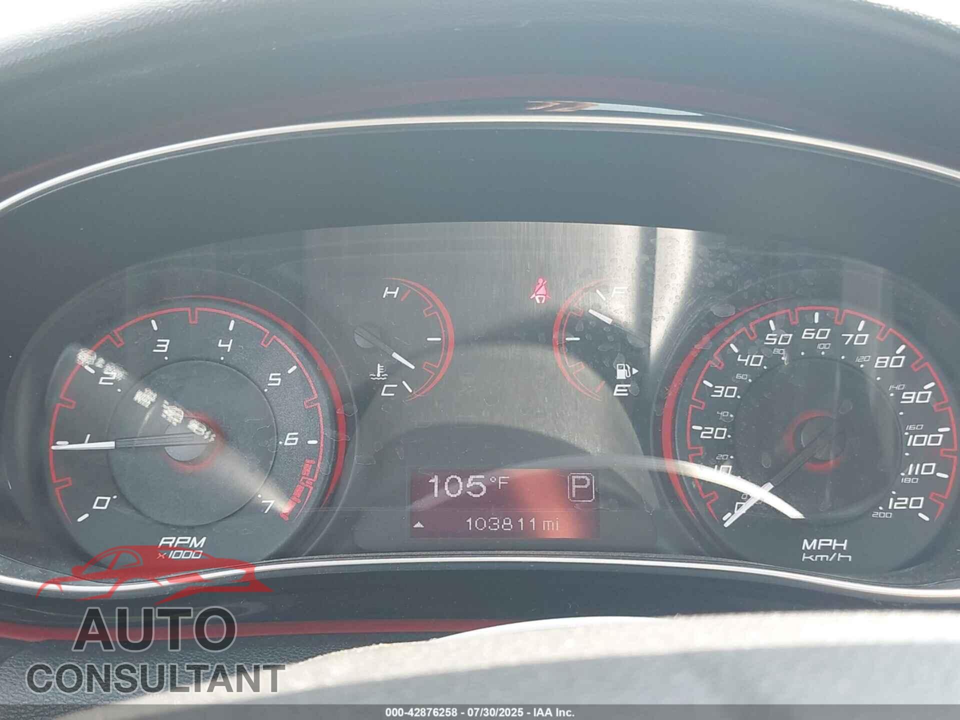 DODGE DART 2015 - 1C3CDFBB0FD165300