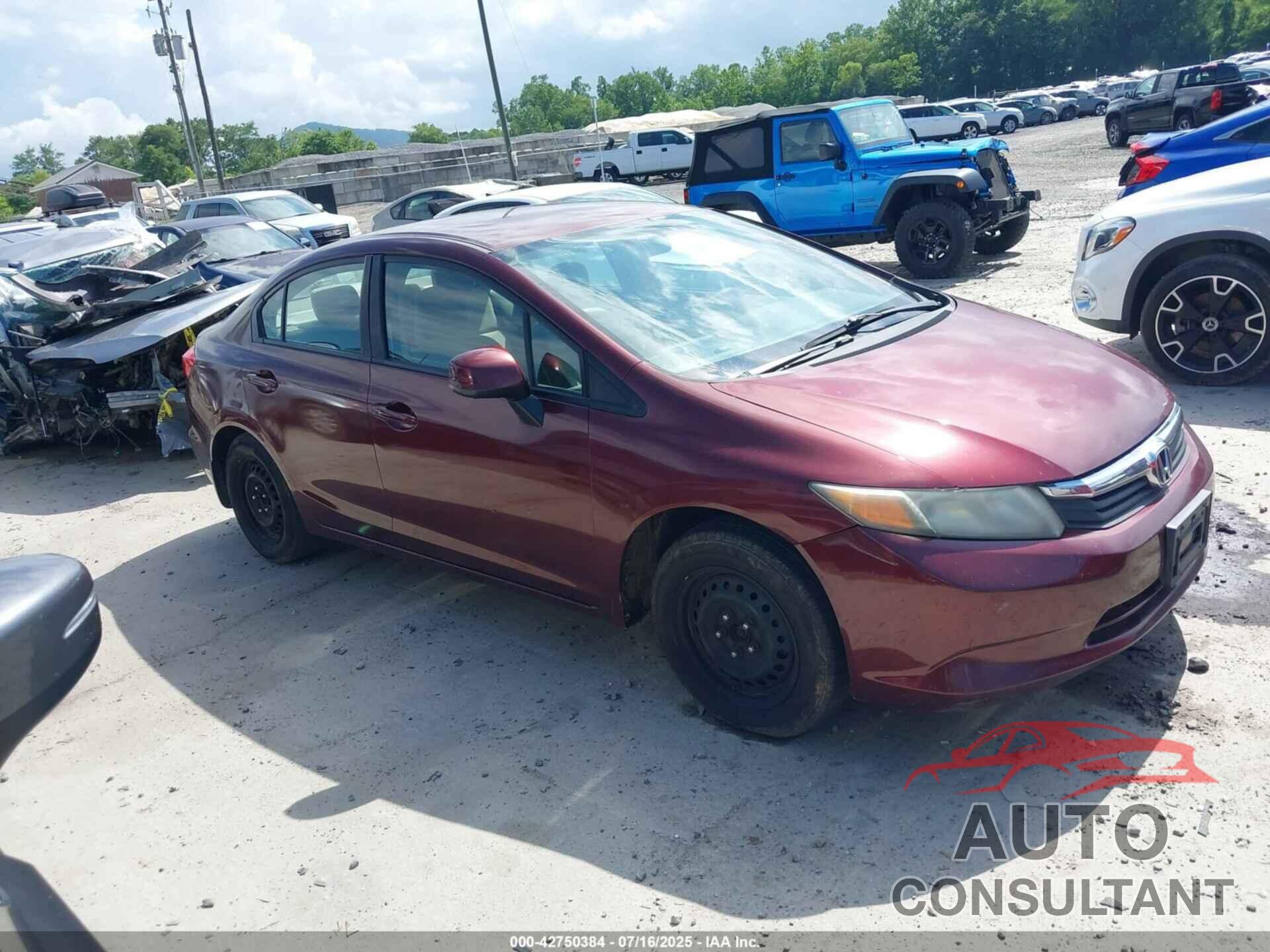 HONDA CIVIC 2012 - 2HGFB2F57CH542510