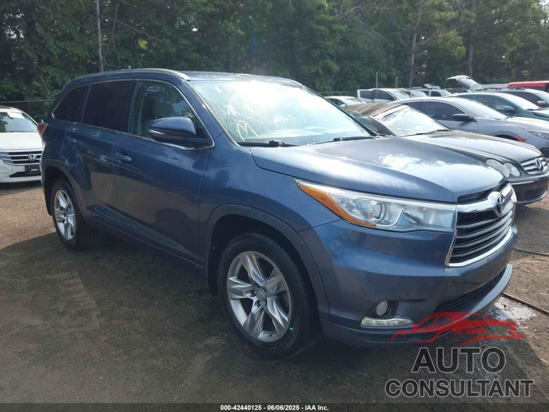 TOYOTA HIGHLANDER 2015 - 5TDDKRFH2FS098810