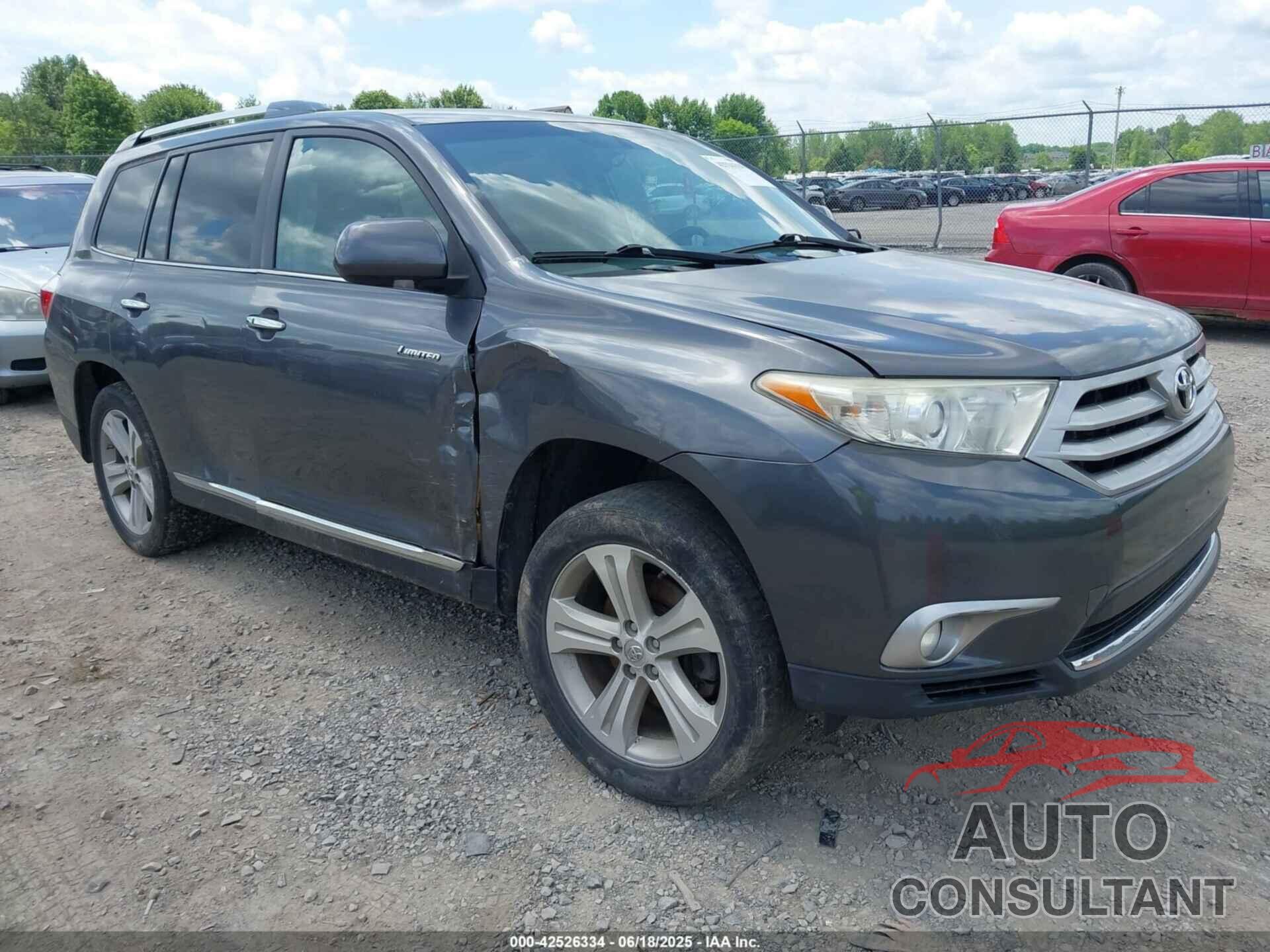 TOYOTA HIGHLANDER 2013 - 5TDDK3EH7DS260071
