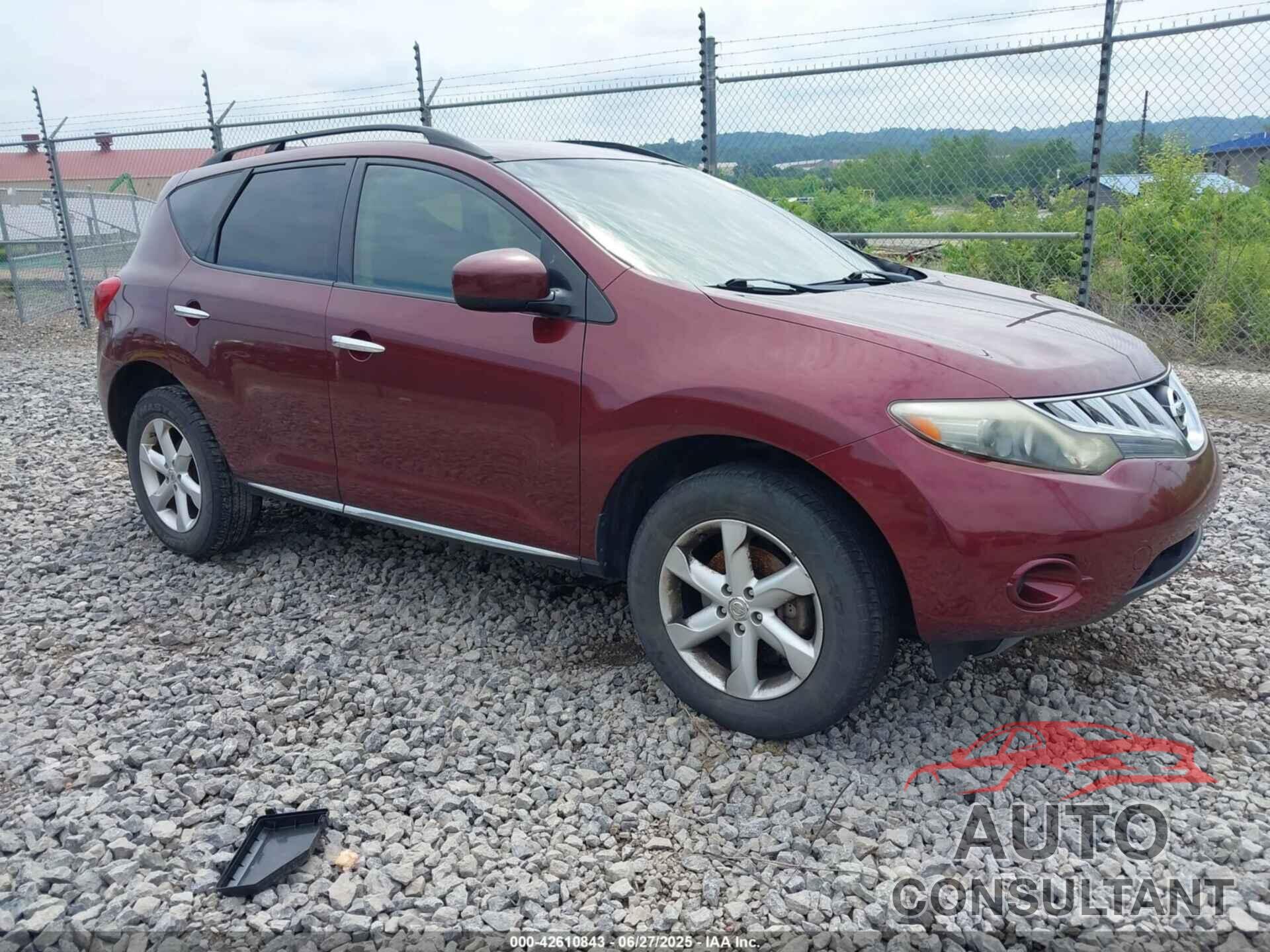 NISSAN MURANO 2009 - JN8AZ18W89W149280