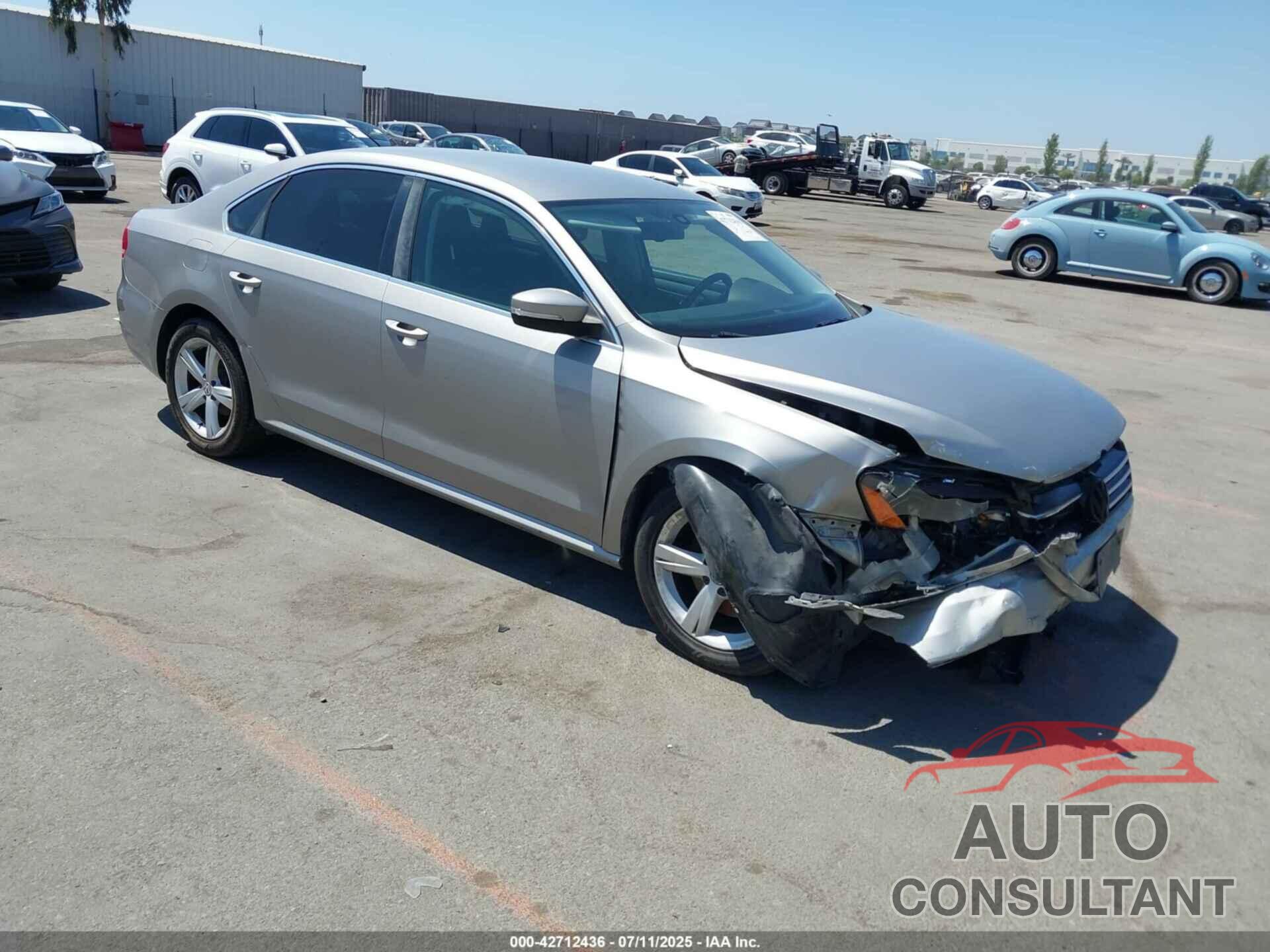 VOLKSWAGEN PASSAT 2013 - 1VWBP7A34DC092723