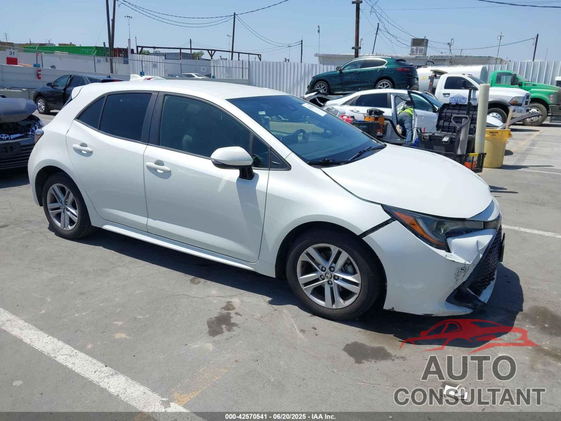 TOYOTA COROLLA 2019 - JTNK4RBE7K3021726