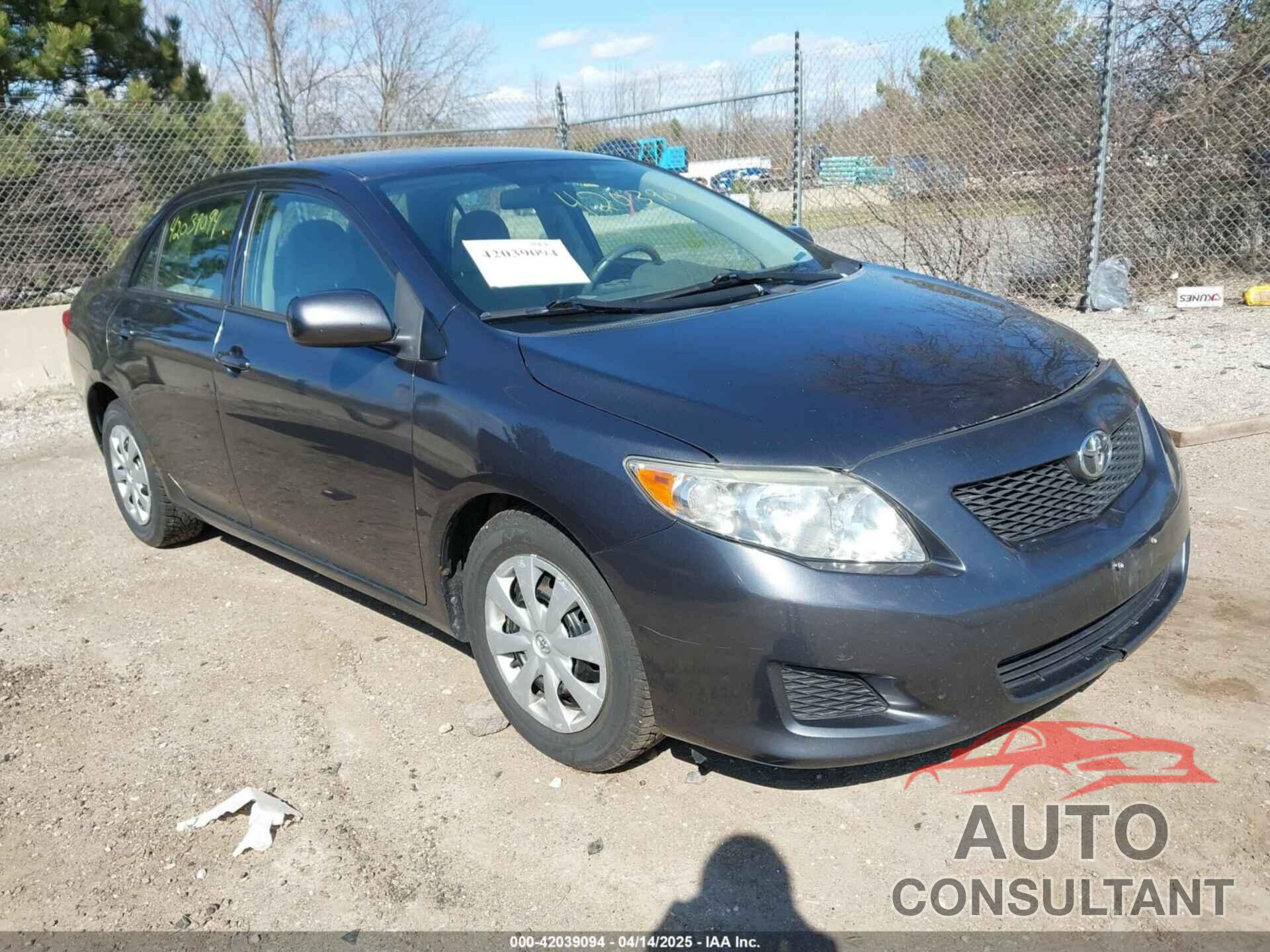 TOYOTA COROLLA 2009 - 1NXBU40E89Z103135