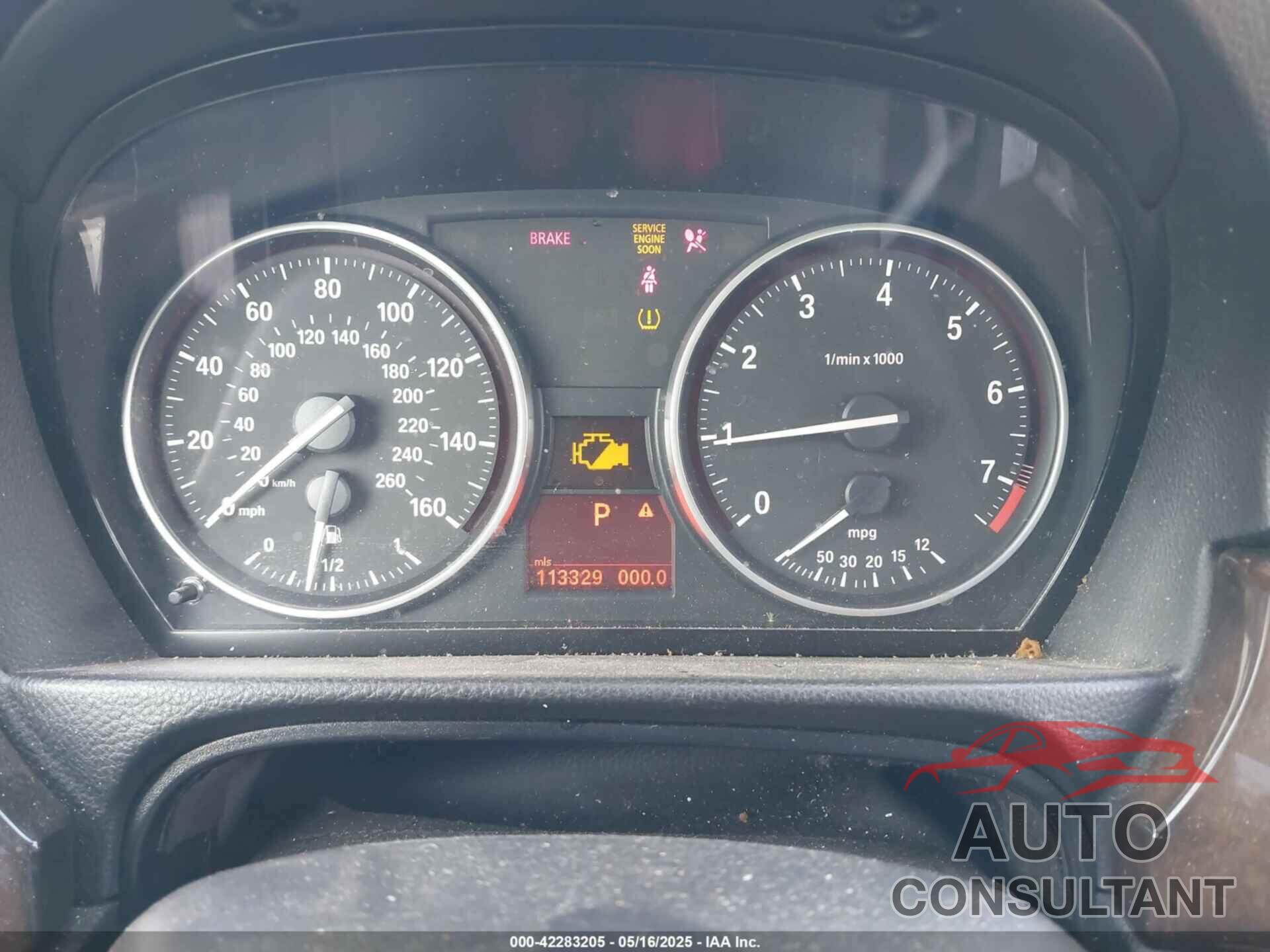 BMW 328I 2009 - WBAPH57599NL77641