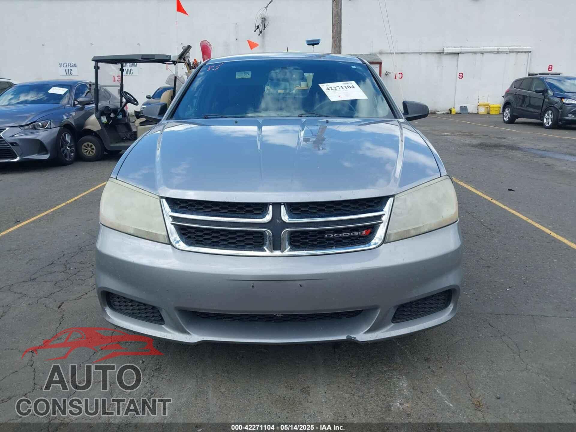 DODGE AVENGER 2013 - 1C3CDZAG7DN531565
