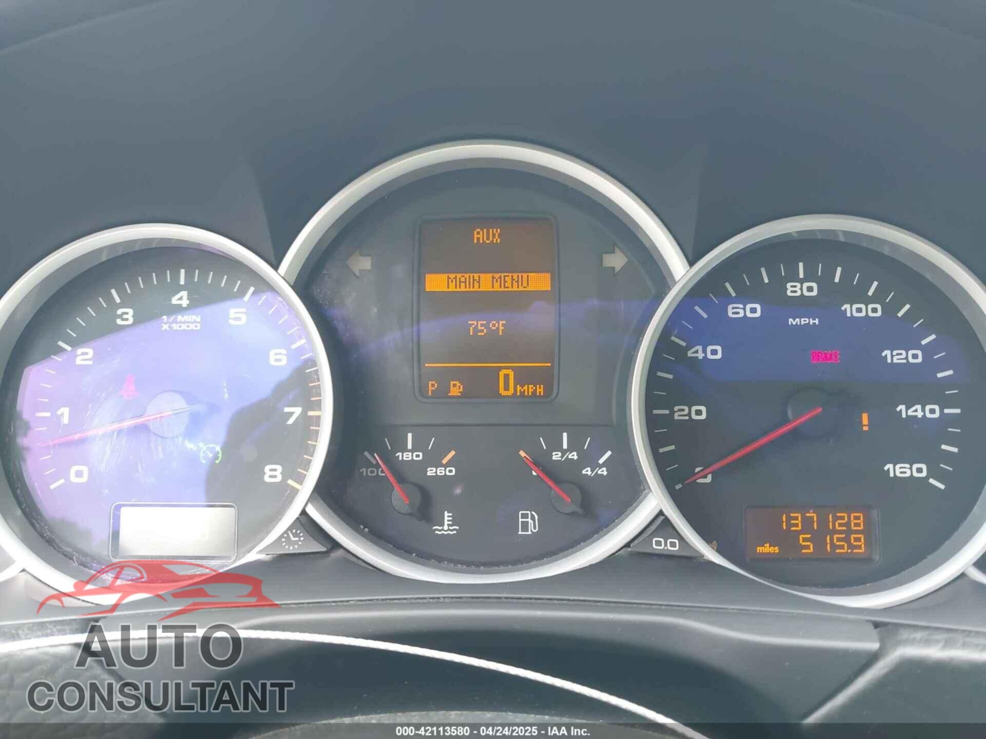 PORSCHE CAYENNE 2010 - WP1AD2AP3ALA61907