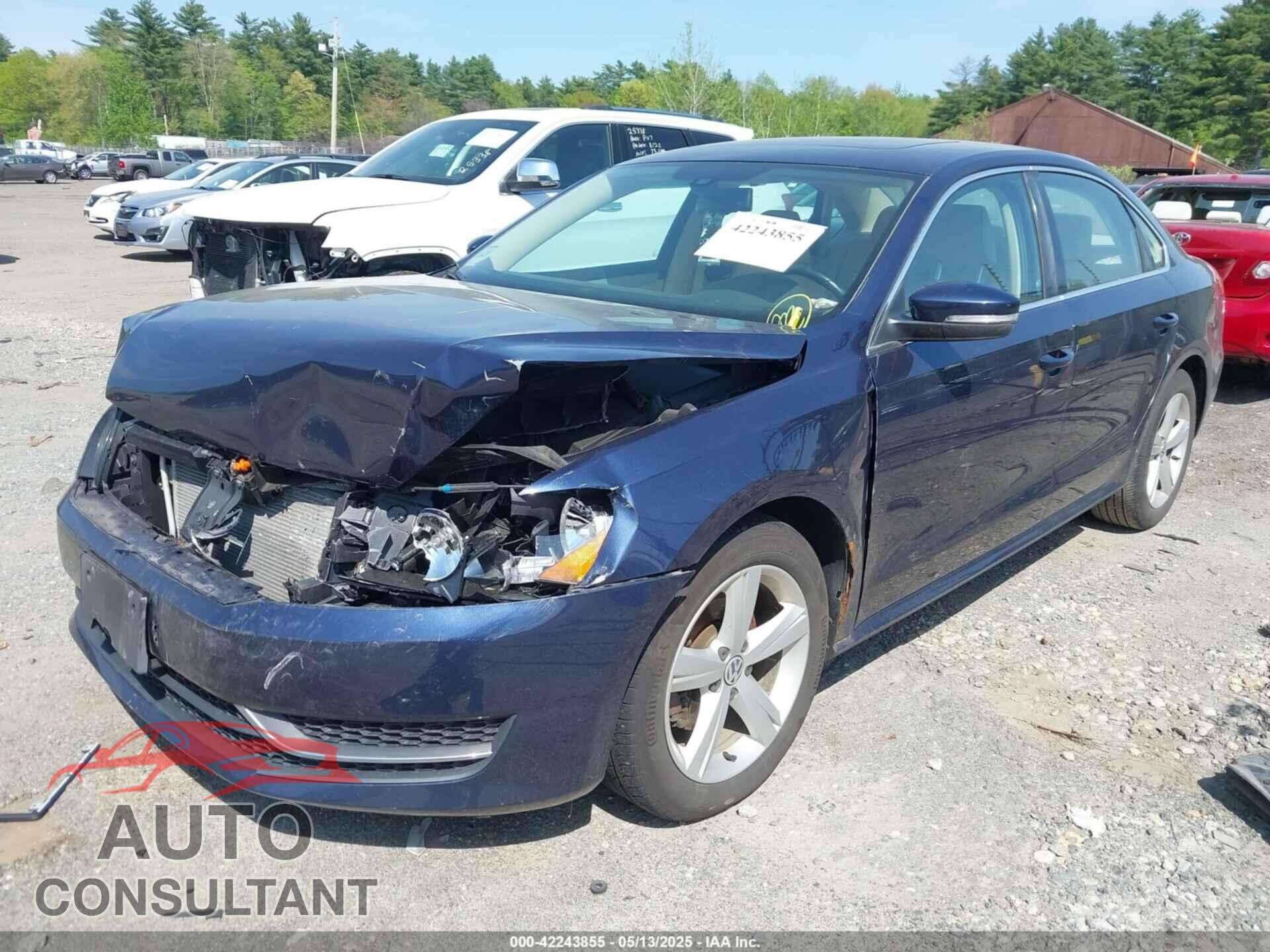 VOLKSWAGEN PASSAT 2013 - 1VWBN7A36DC047286