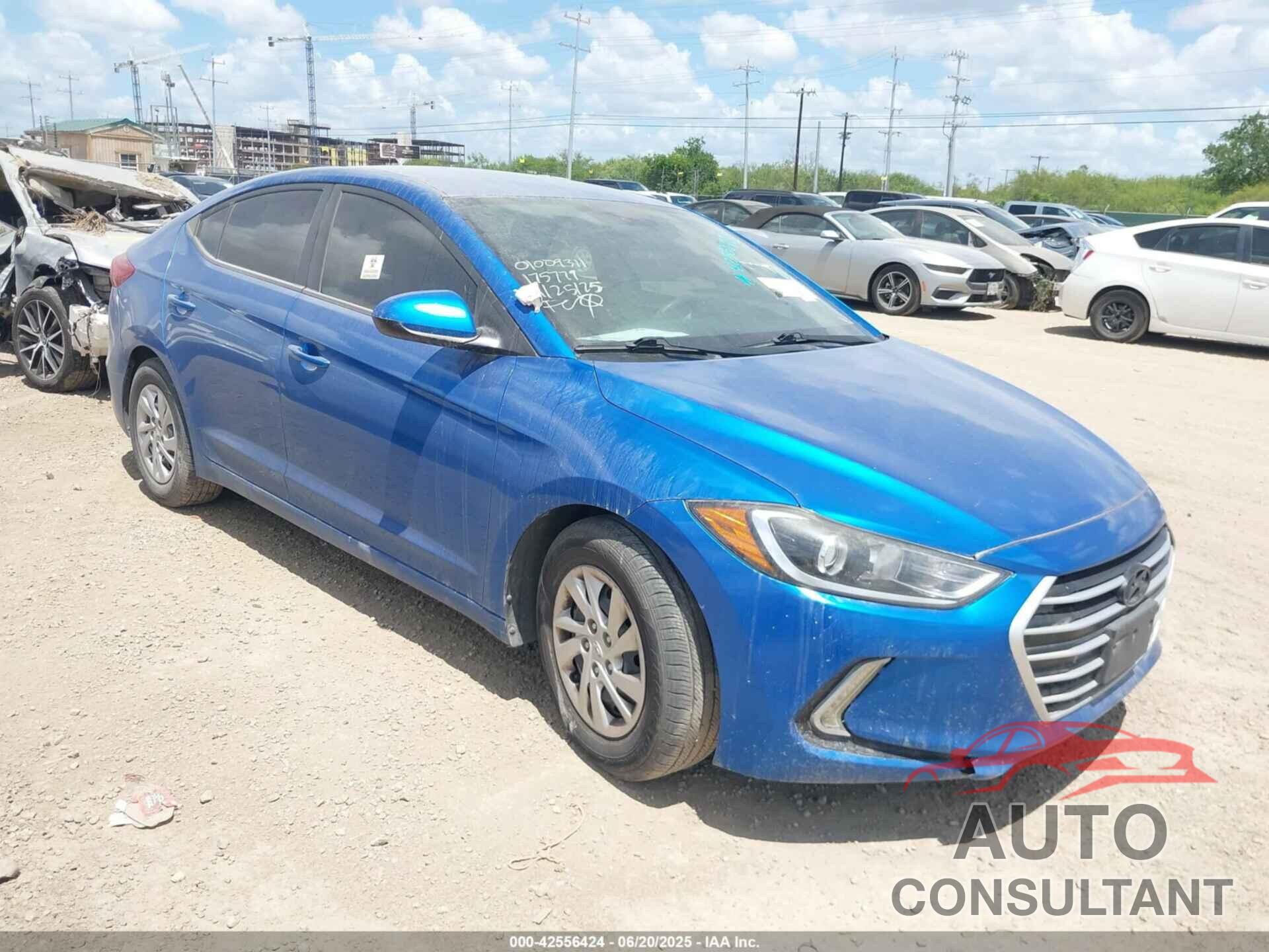 HYUNDAI ELANTRA 2017 - 5NPD74LF3HH175779