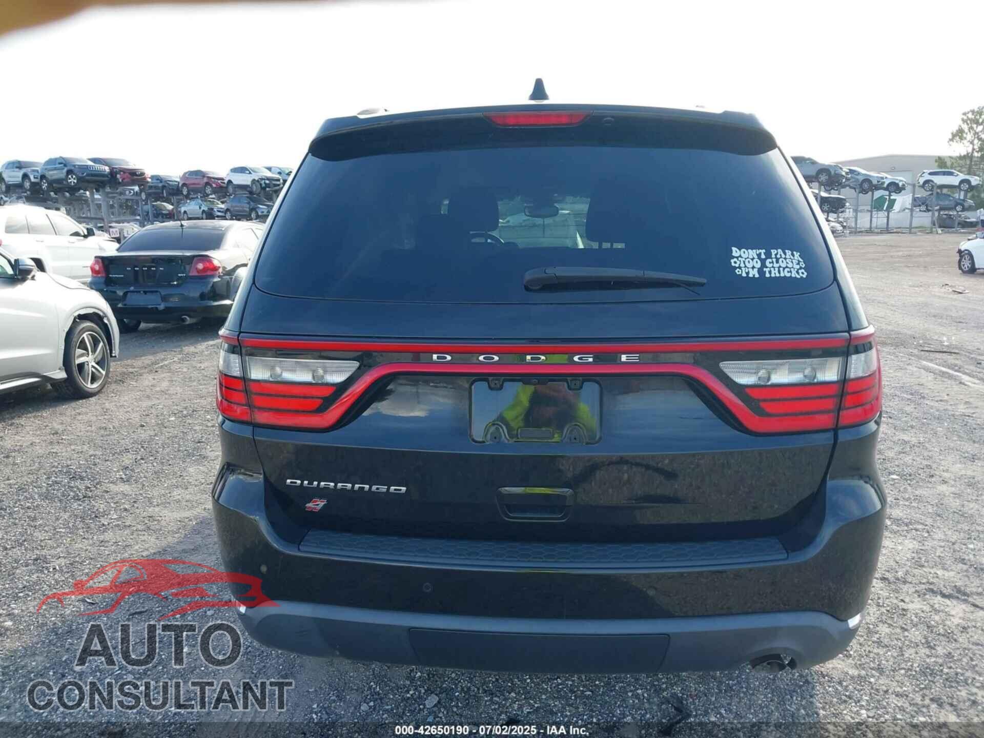 DODGE DURANGO 2019 - 1C4RDJAG1KC664855