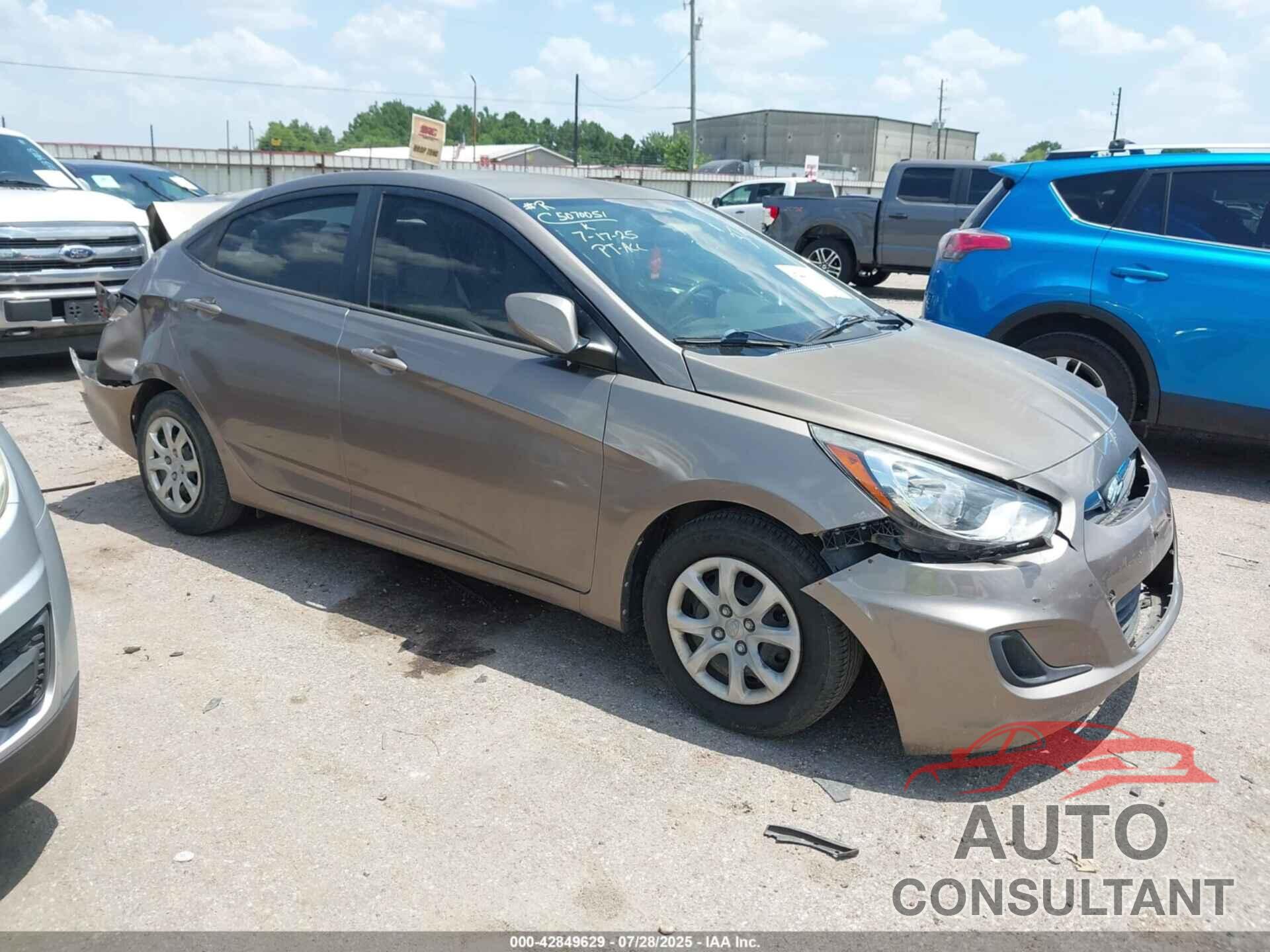 HYUNDAI ACCENT 2013 - KMHCT4AE8DU523721