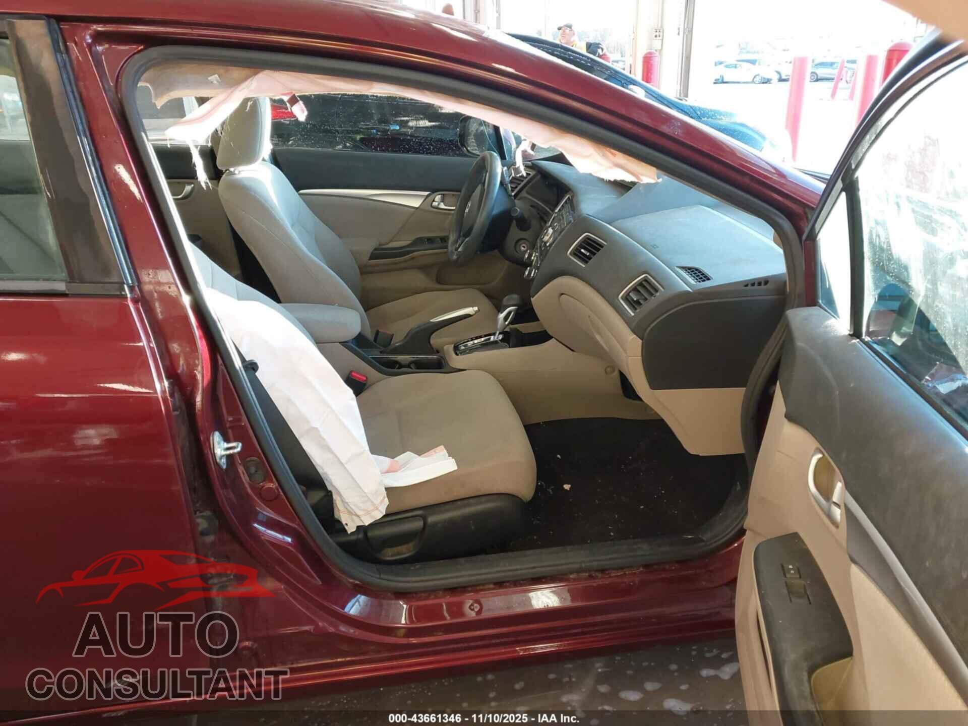 HONDA CIVIC 2013 - 19XFB2F82DE035357
