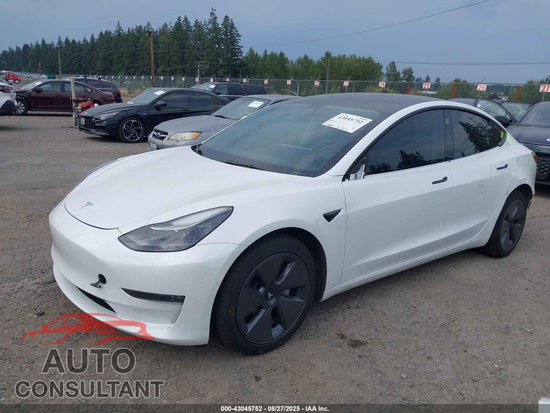TESLA MODEL 3 2022 - 5YJ3E1EB2NF165202